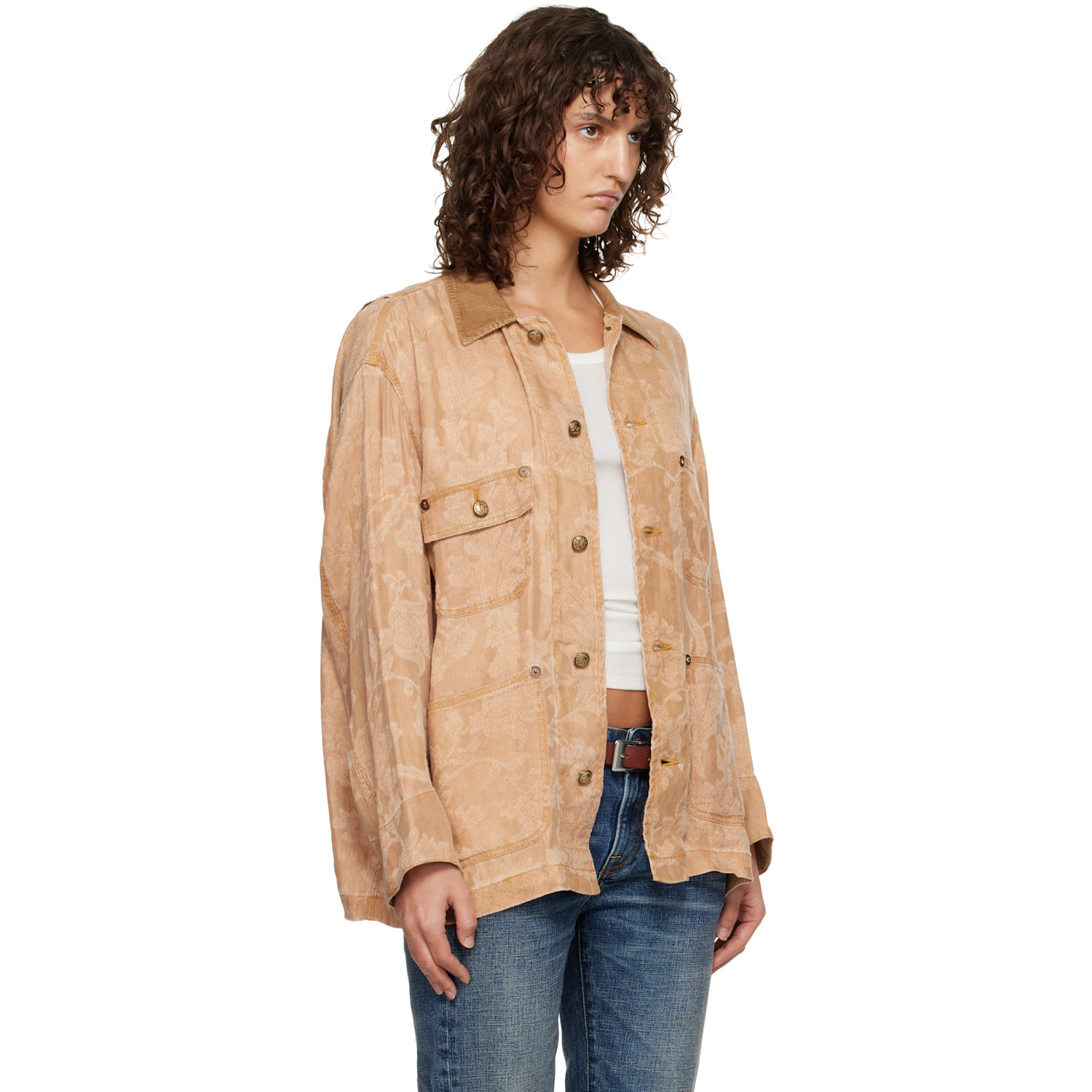  R13 Orange Evelyn Chore Jacket 