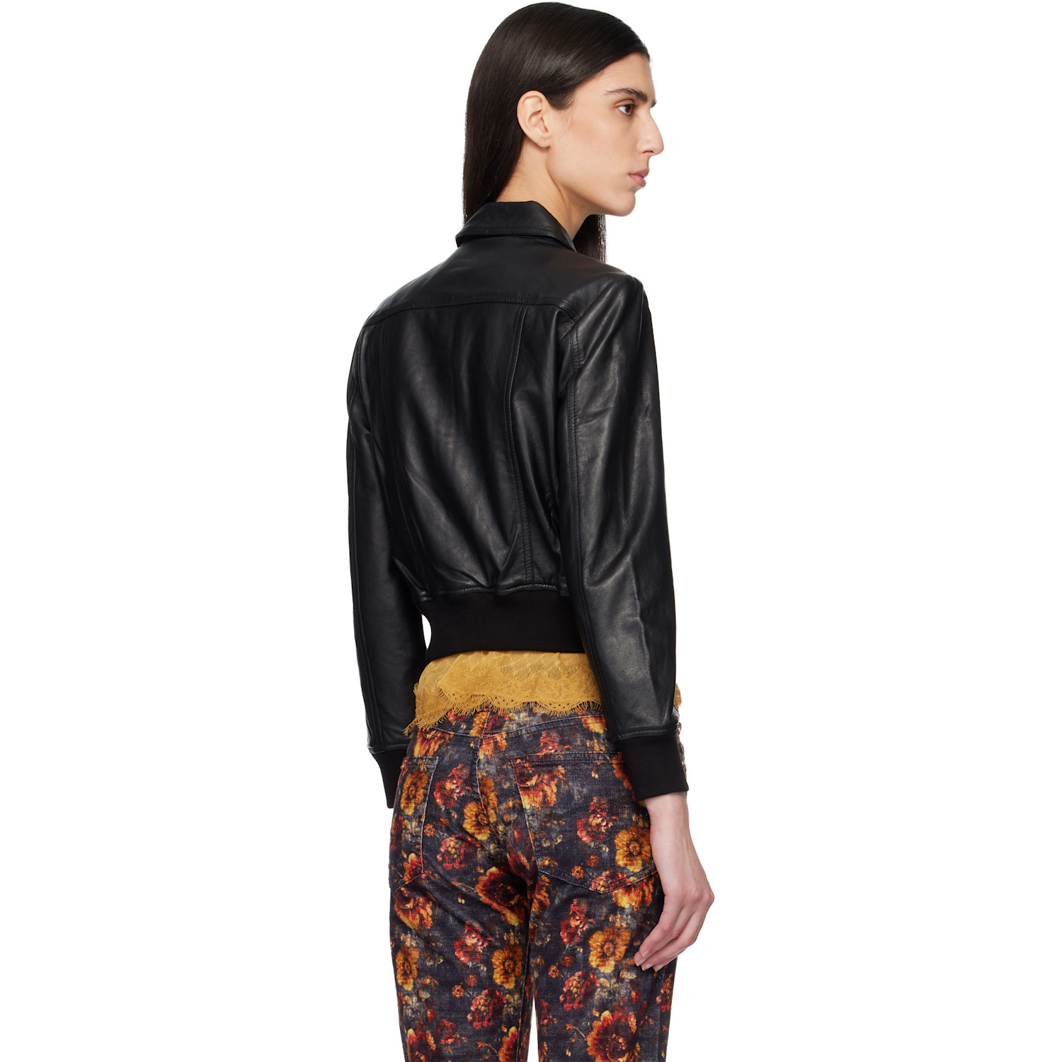  R13 Black Berlin Leather Jacket 