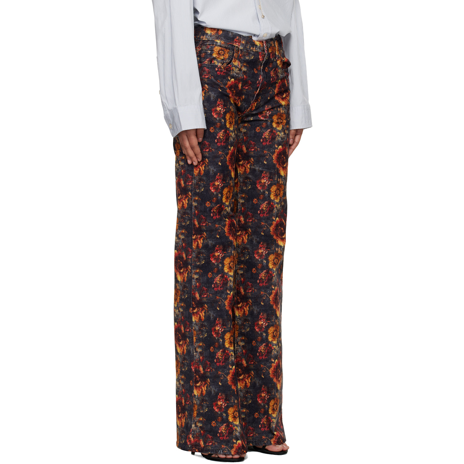  R13 Navy Straight High-rise Jeans 