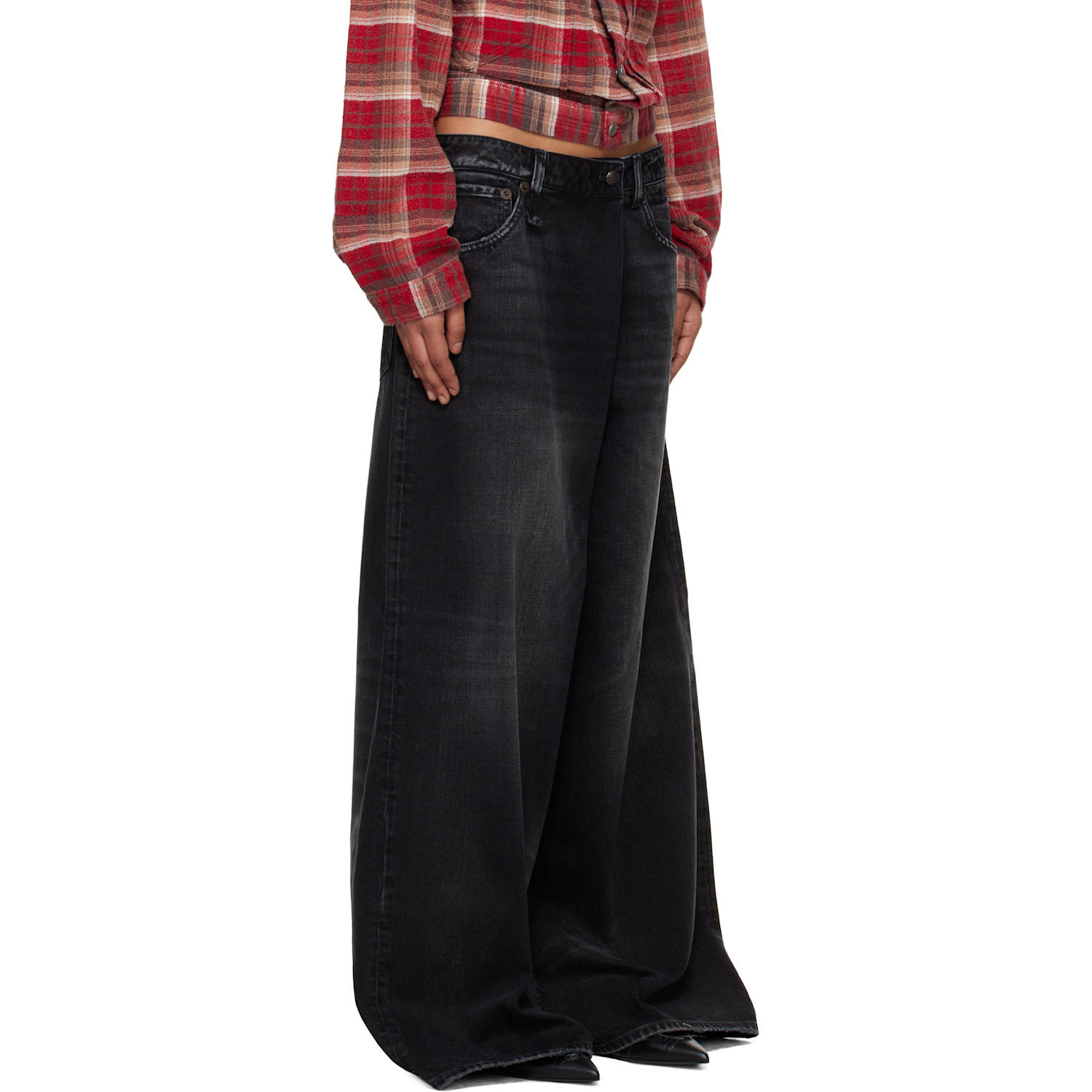  R13 Black Nico Wrap Jeans 