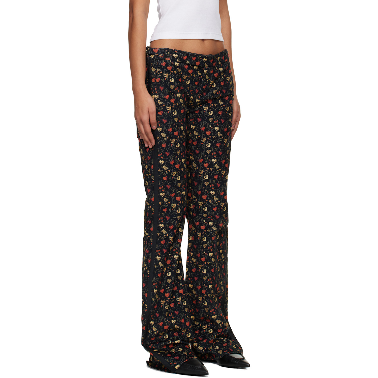  R13 Navy Boy Flare Tuxedo Jeans 