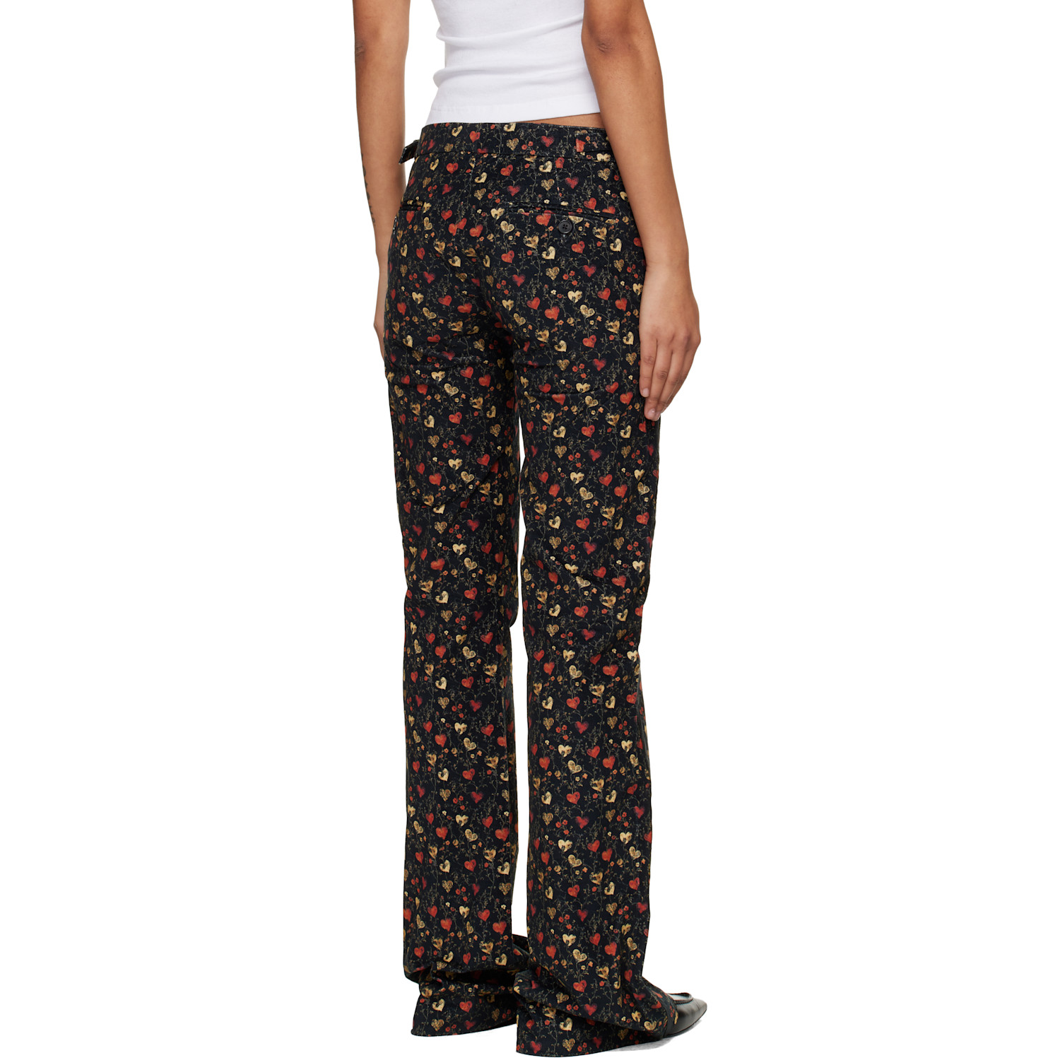  R13 Navy Boy Flare Tuxedo Jeans 