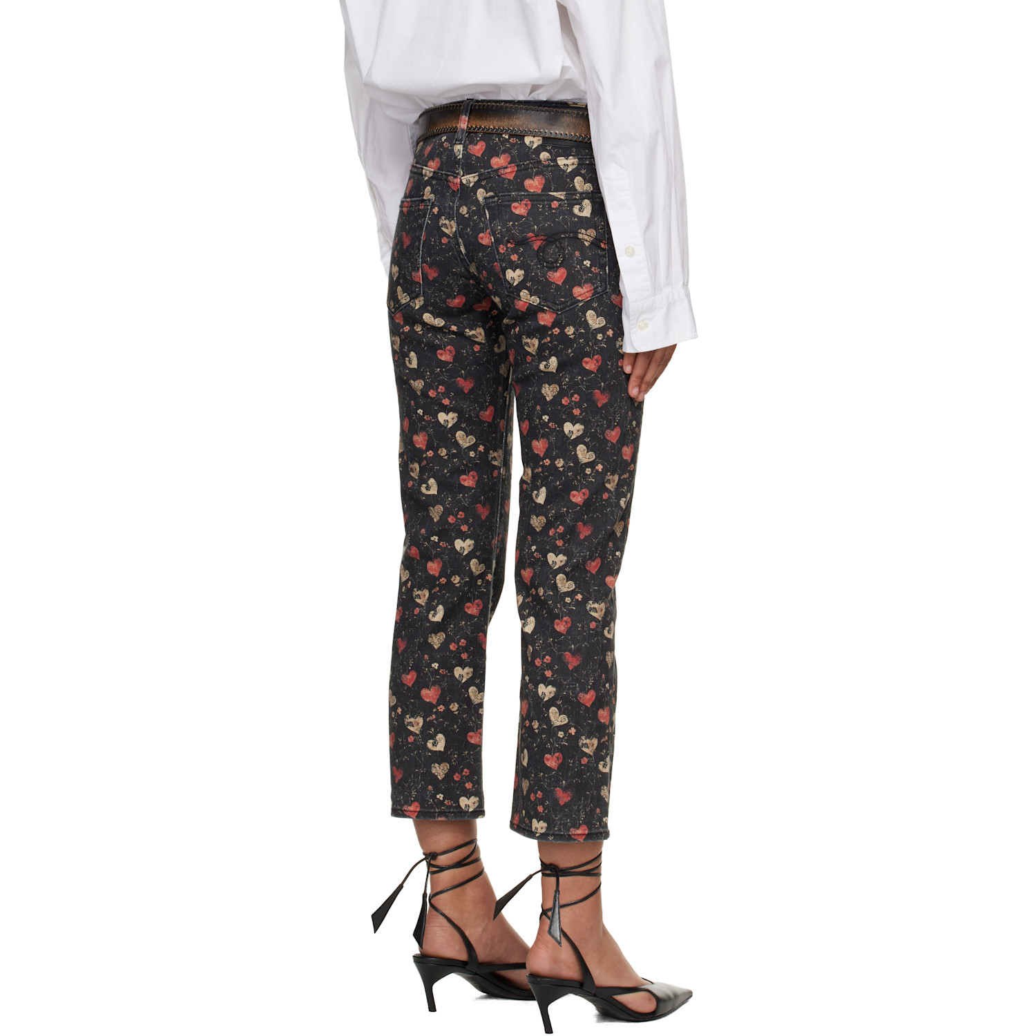  R13 Black Straight-leg Boy Jeans 