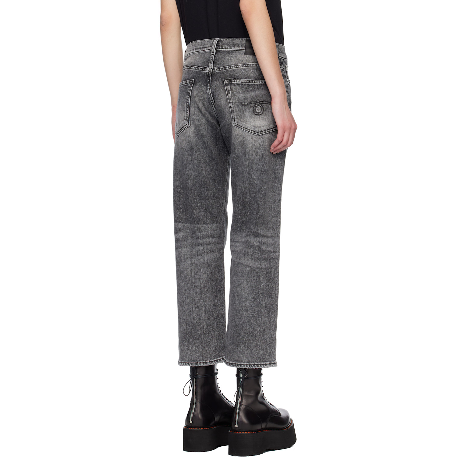  R13 Gray Boyfriend Jeans 
