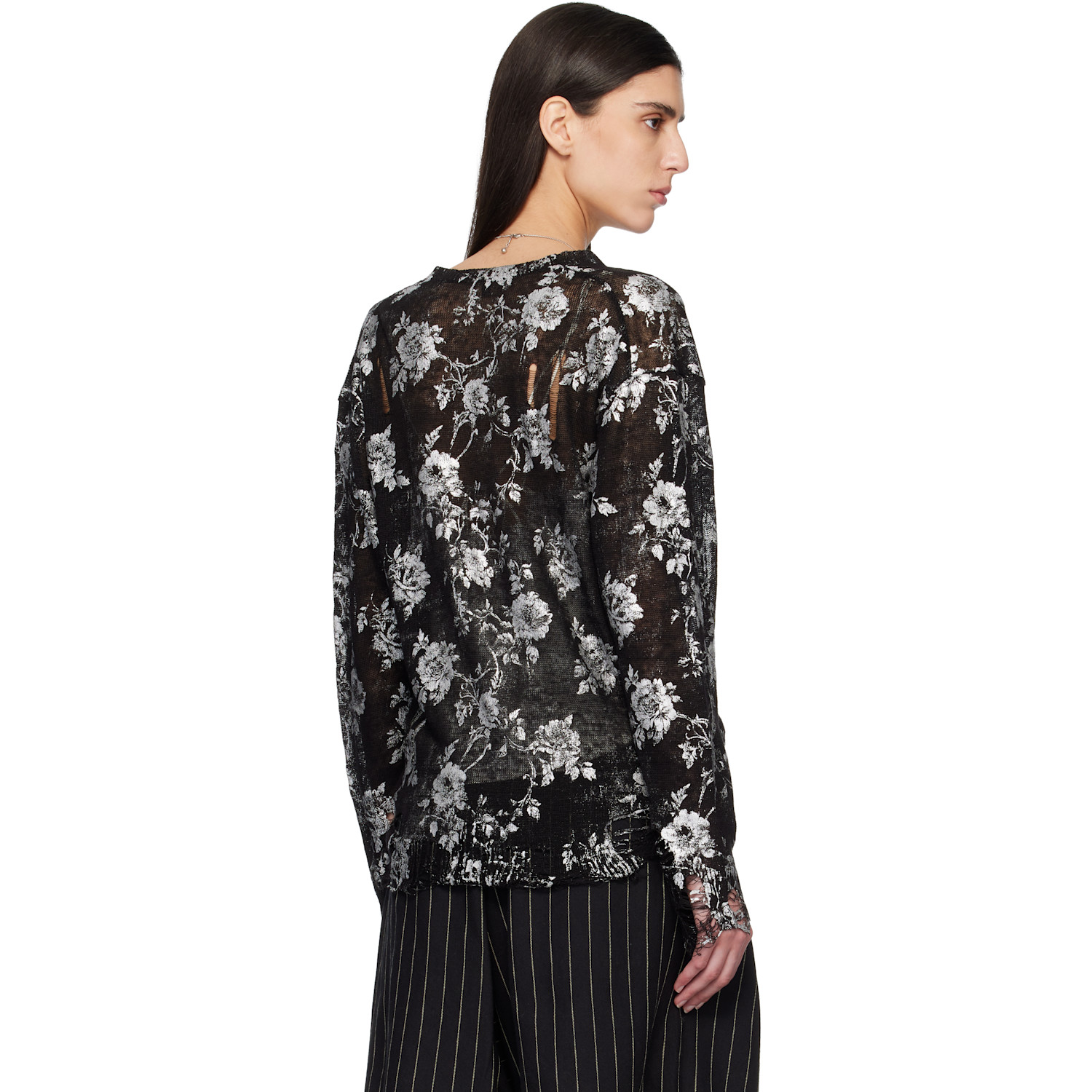  R13 Black Printed Boyfriend Cardigan 