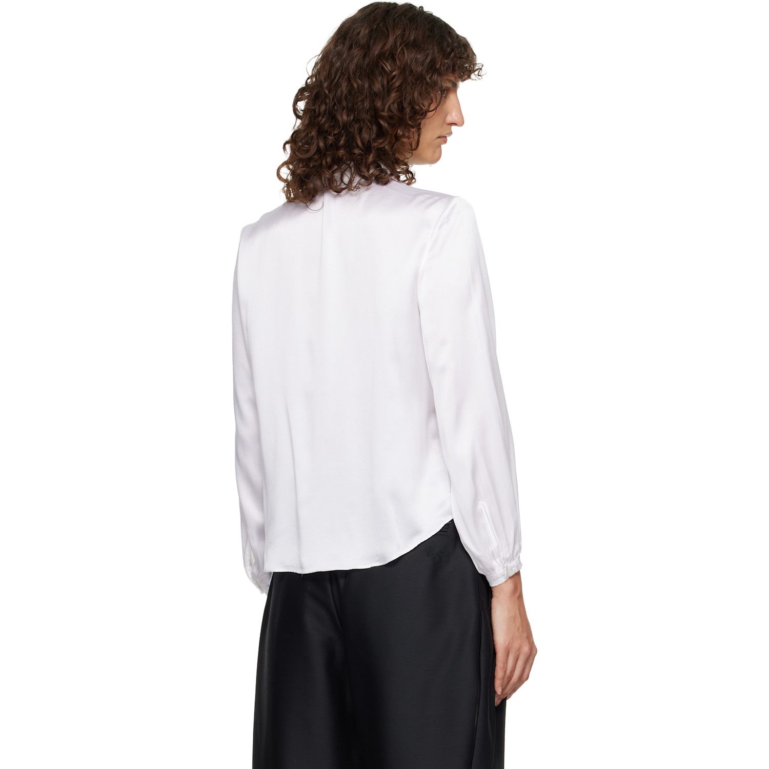  R13 White Ruffle Blouse 