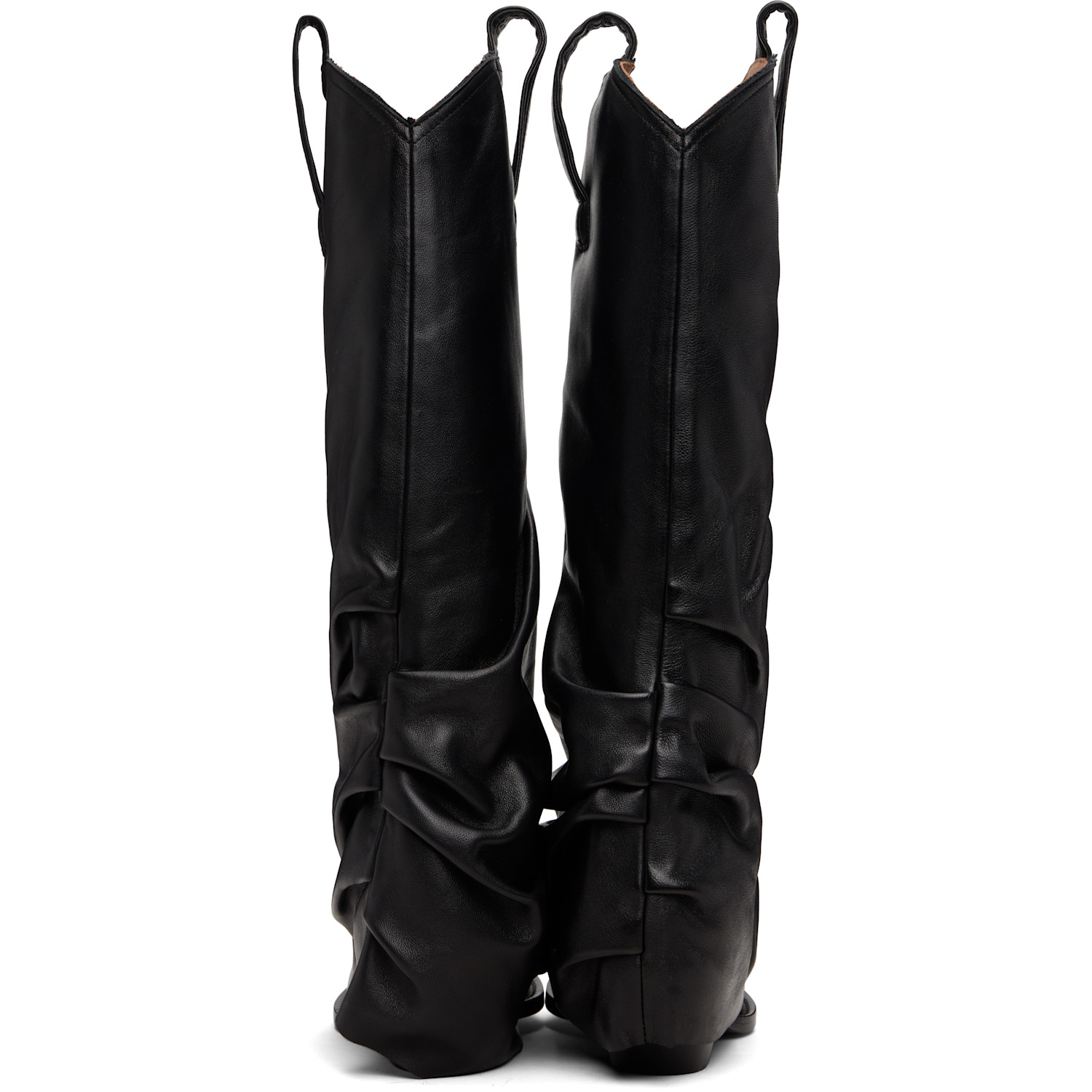  R13 Black Sleeve Mid Cowboy Boots 