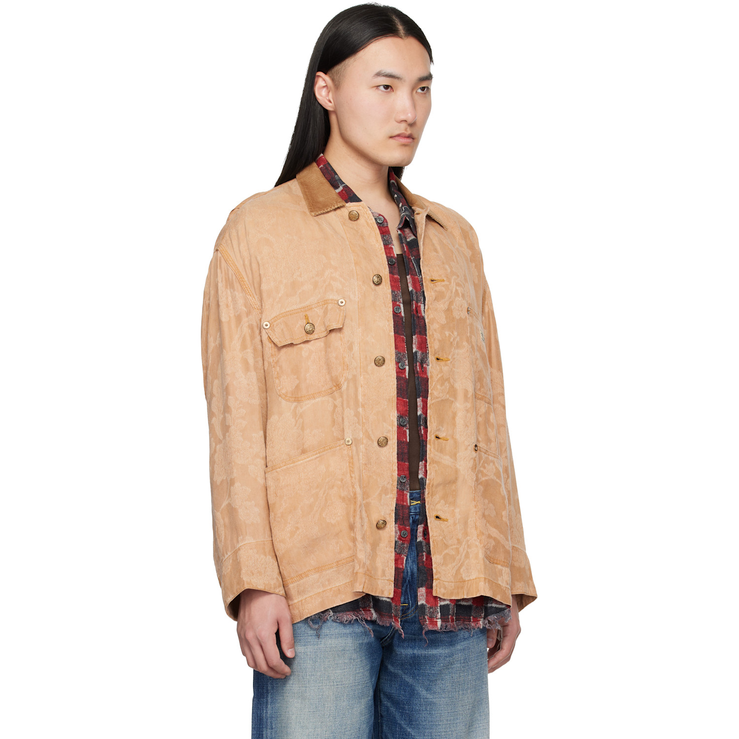  R13 Orange Evelyn Chore Jacket 