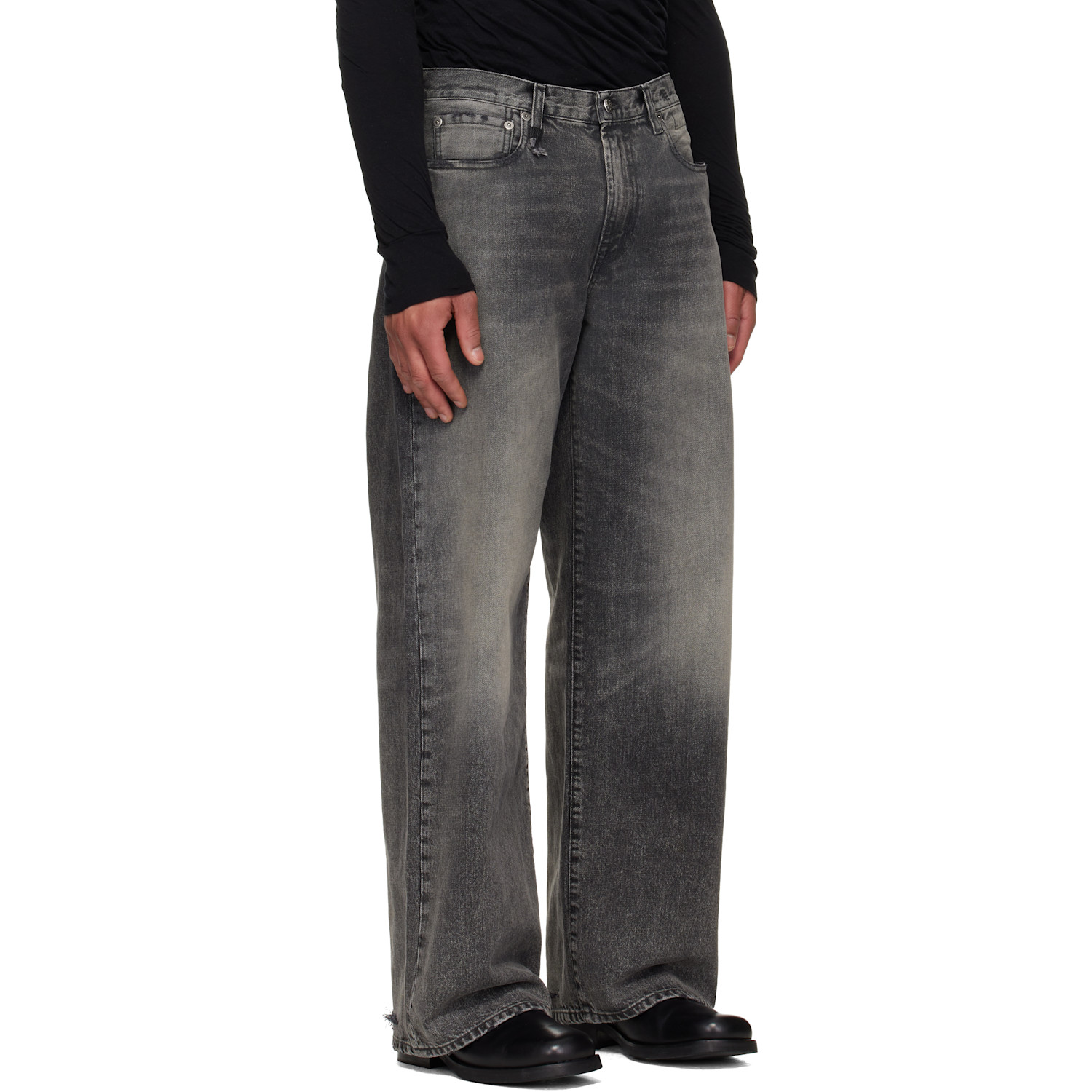  R13 Gray D'arcy Loose Jeans 