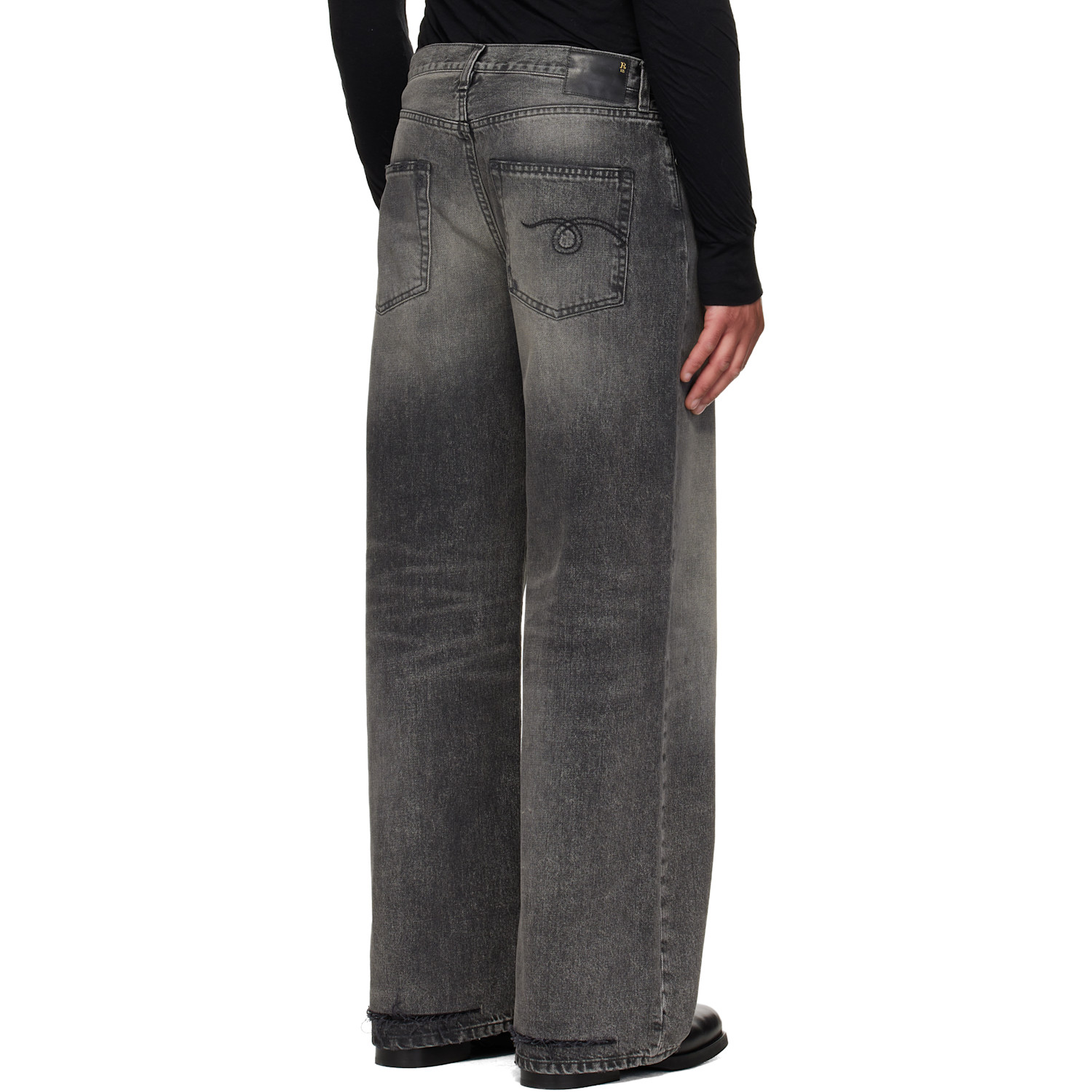 R13 Gray D'arcy Loose Jeans 