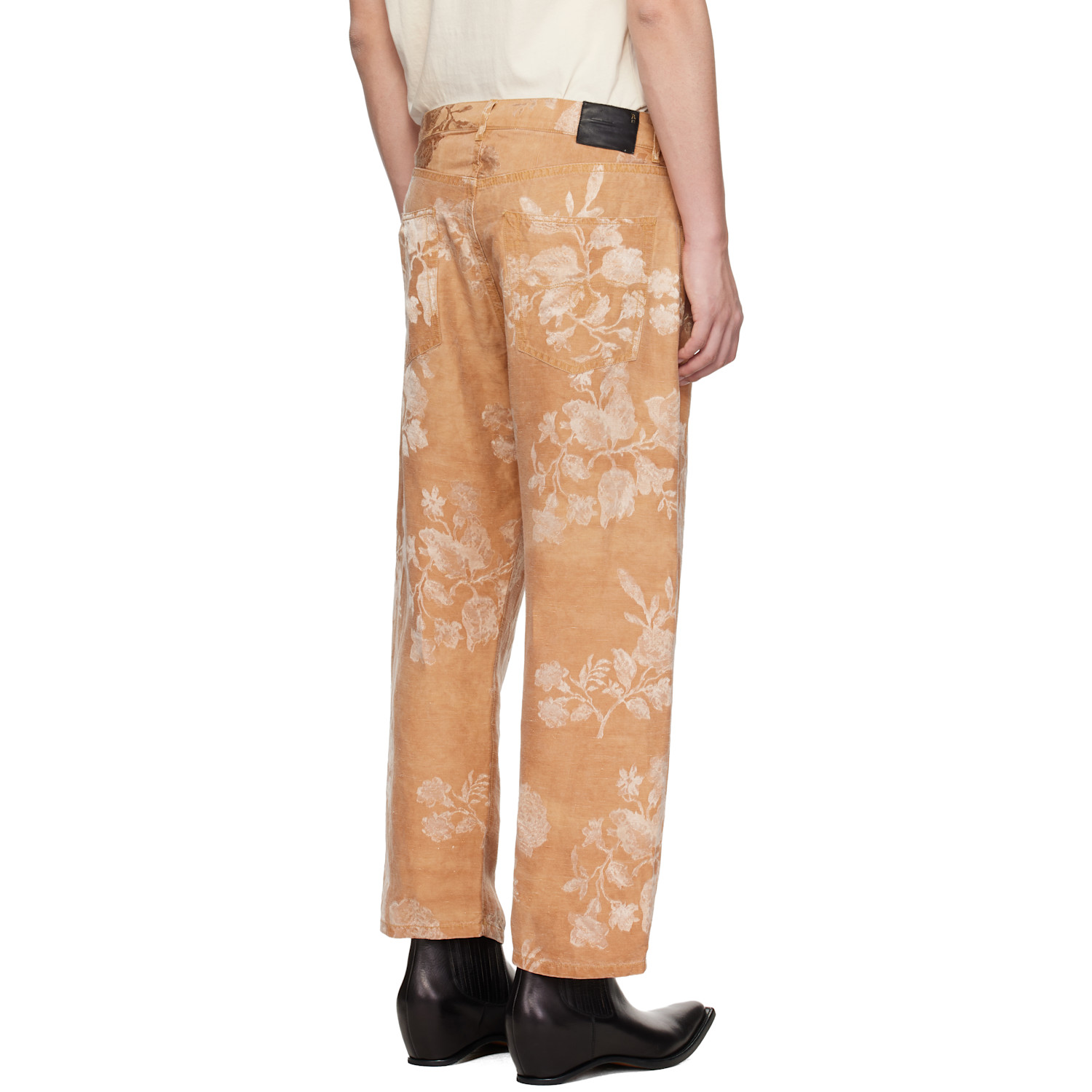  R13 Orange X-boyfriend Trousers 