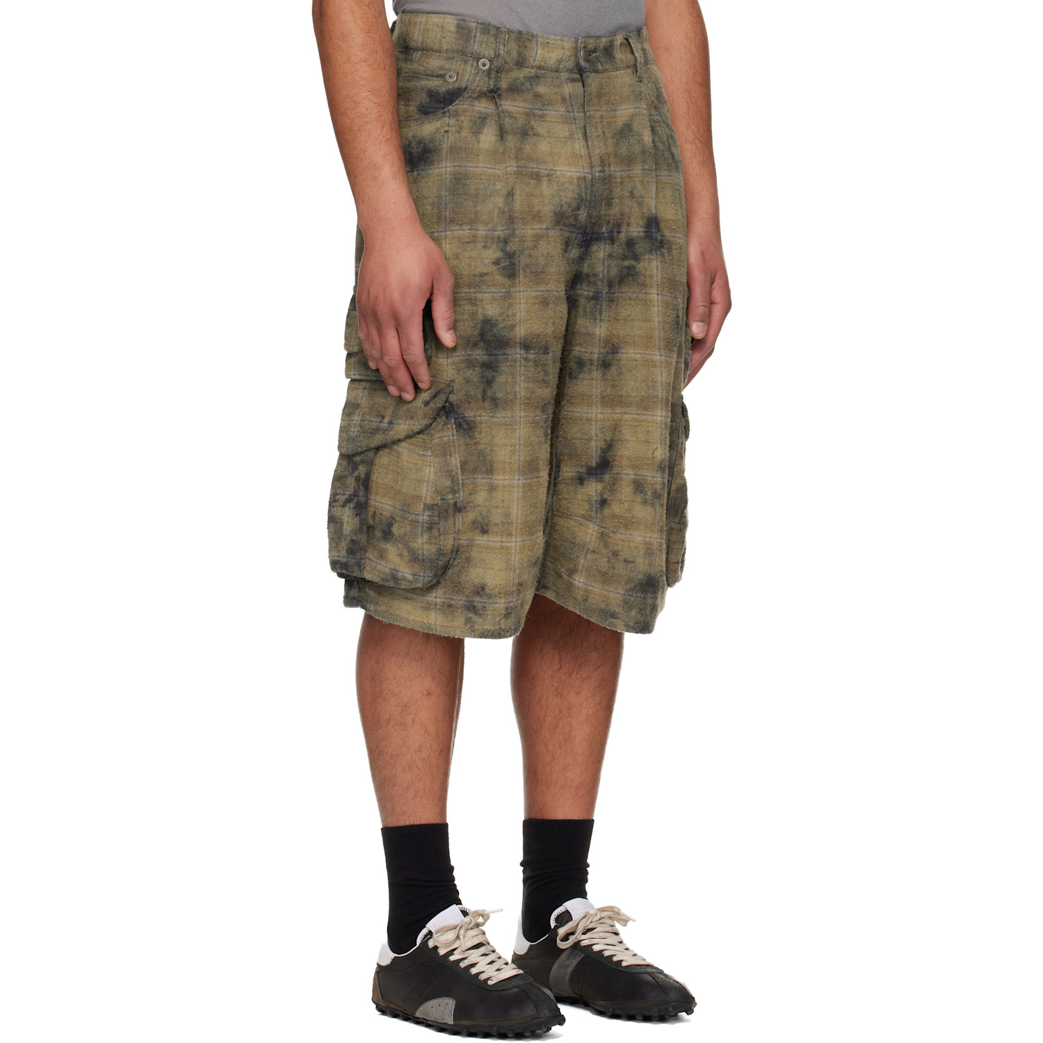  R13 Khaki Bermuda Cargo Shorts 