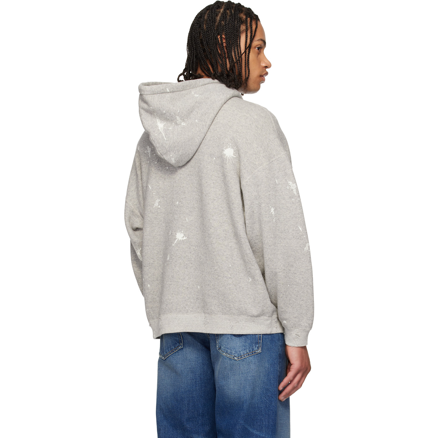  R13 Gray 'not A Fan' Oversized Hoodie 