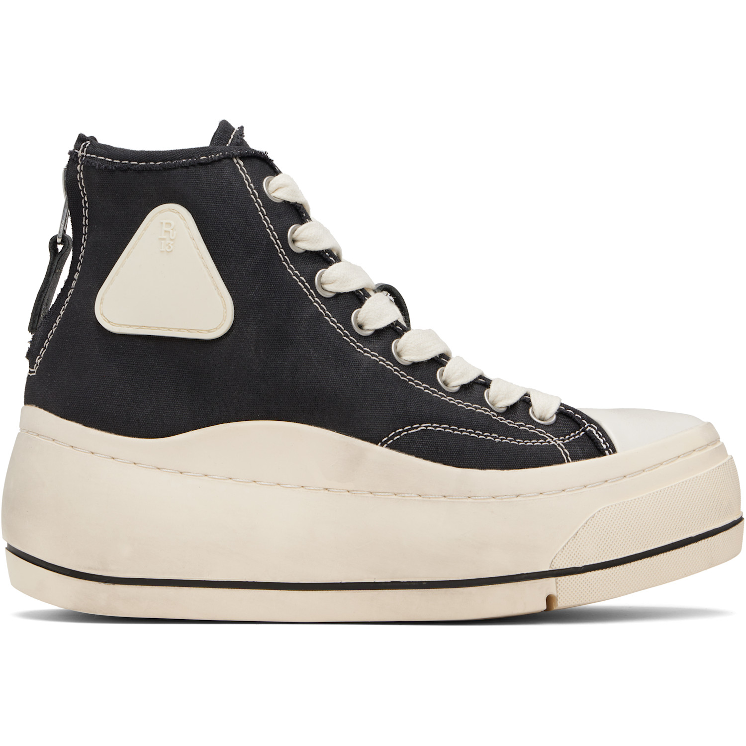 R13 Black Kurt High Top Sneakers