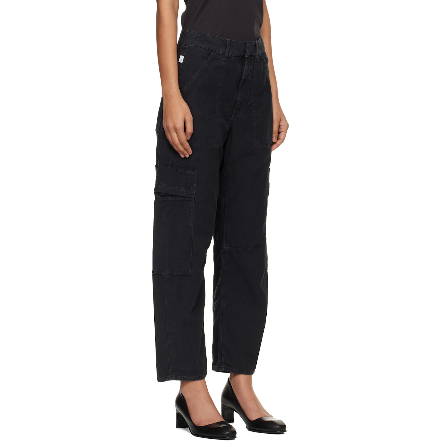  Citizens Of Humanity Black Marcelle Cargo Pants 