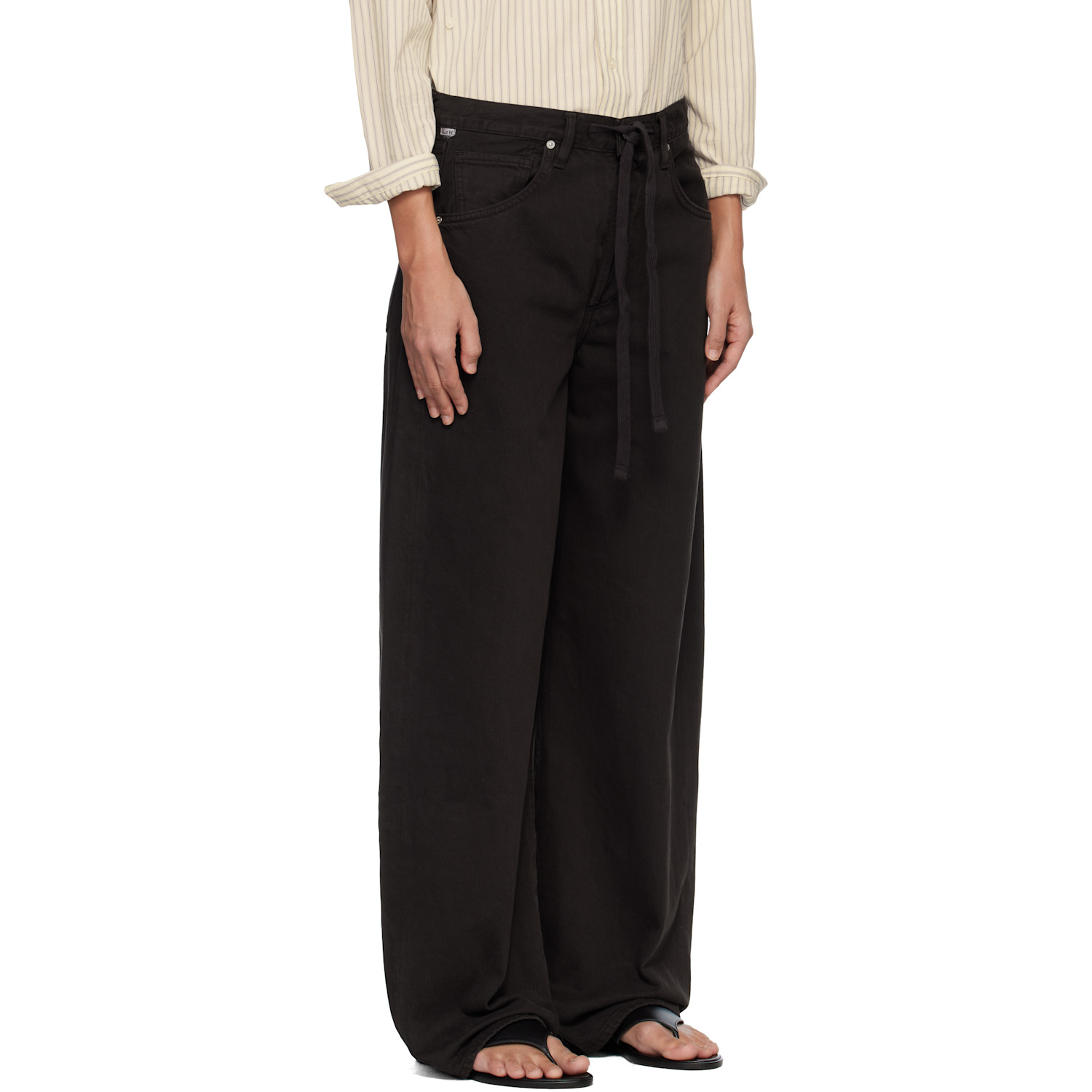  Citizens Of Humanity Brown Brynn Drawstring Jeans 