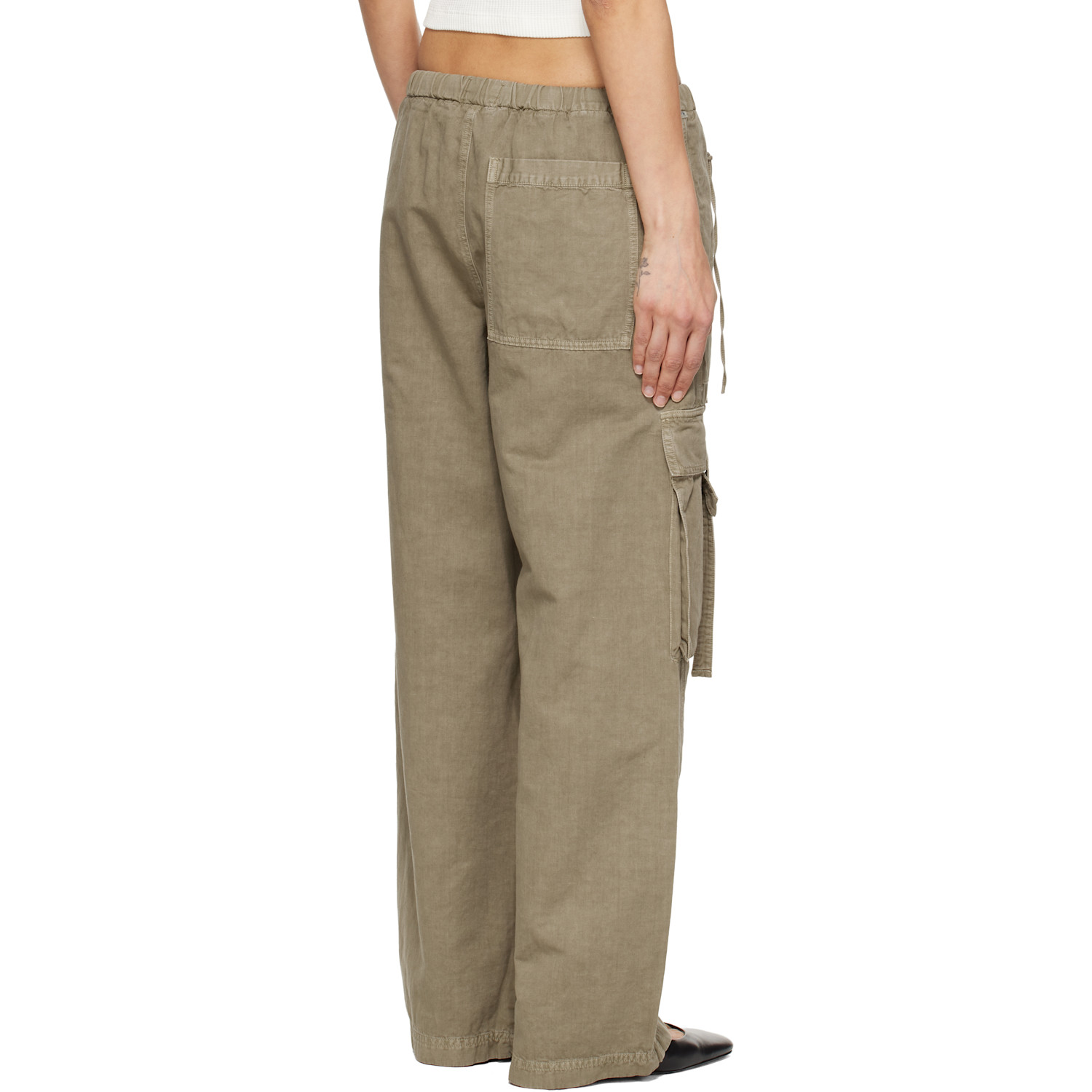  Citizens Of Humanity Beige Andira Pull On Trousers 