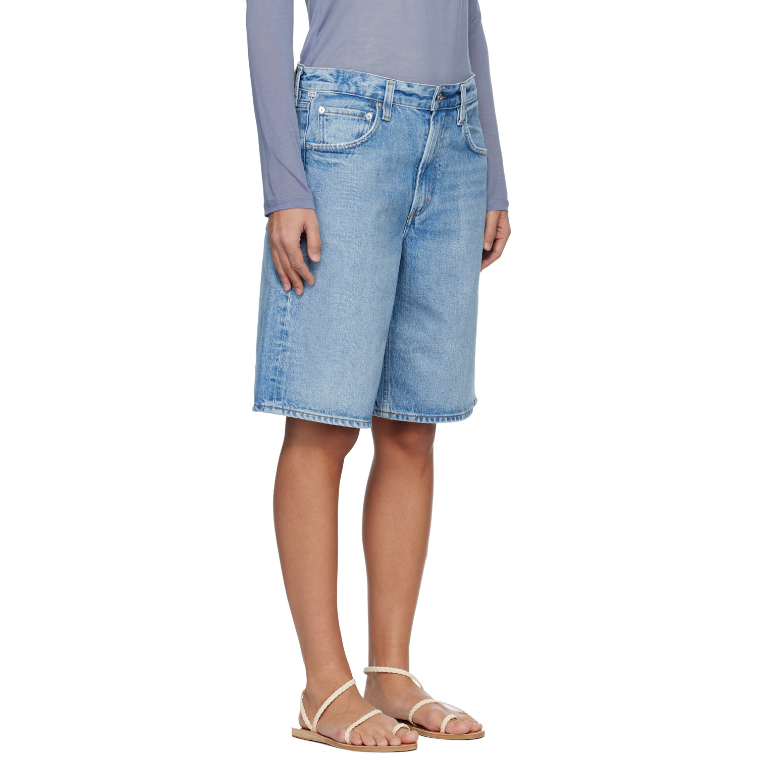  Citizens Of Humanity Blue Court Denim Shorts 
