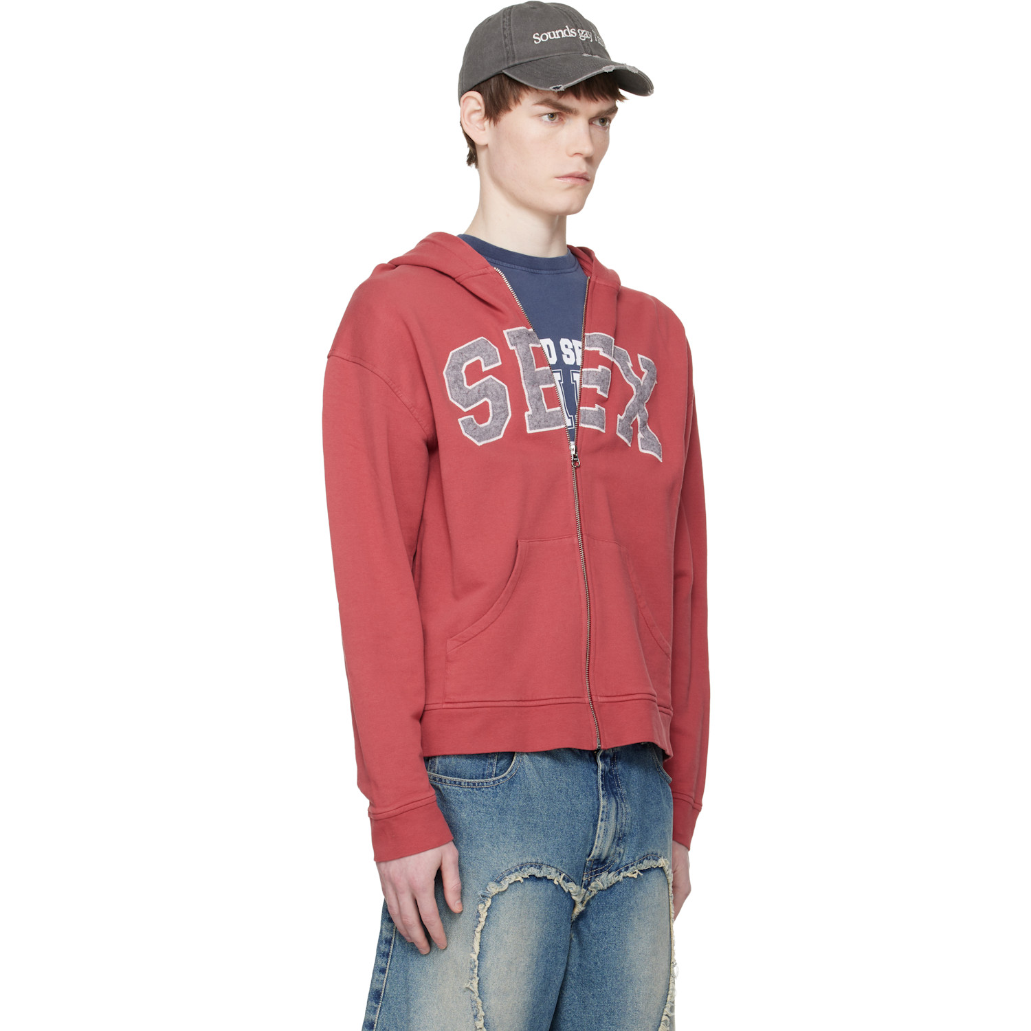  Carne Bollente Red 'zipcode: Desire' Hoodie 