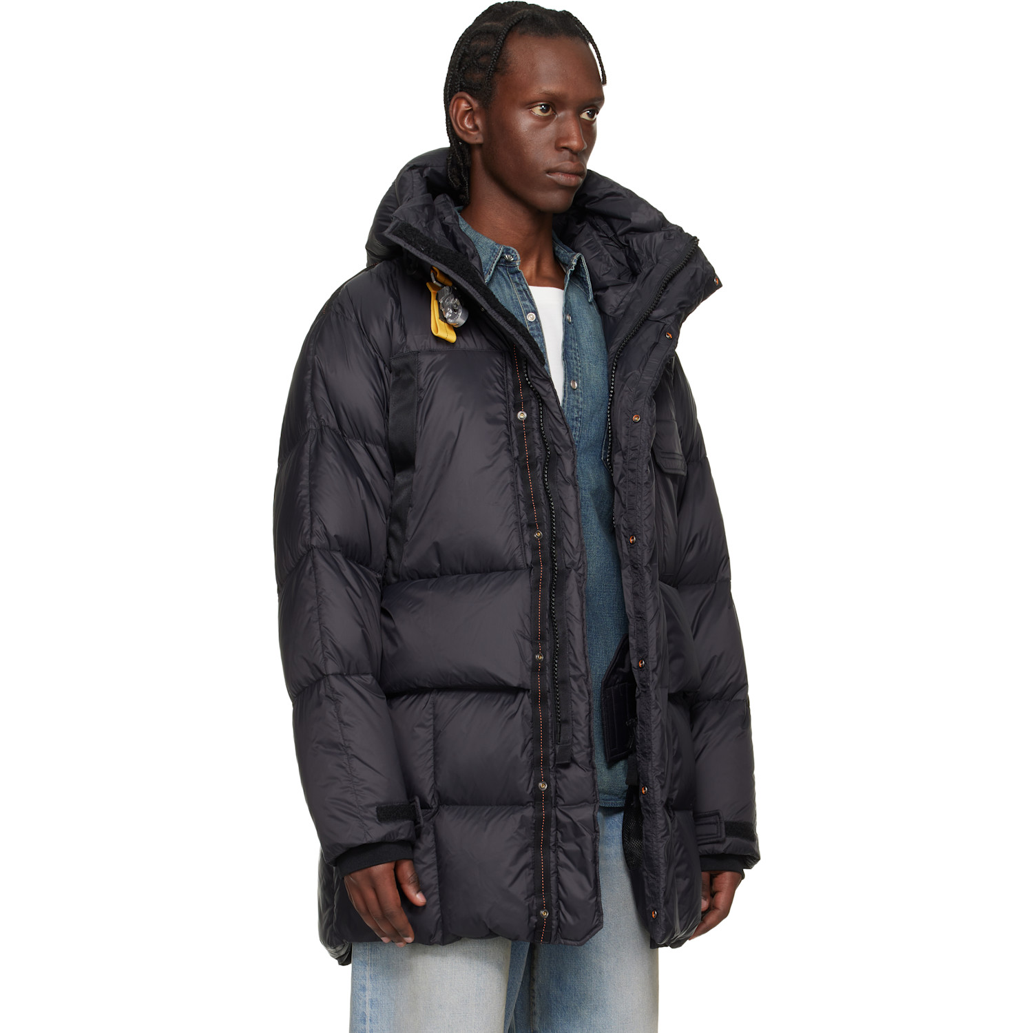  Parajumpers Black Bold Parka Hooded Down Jacket 