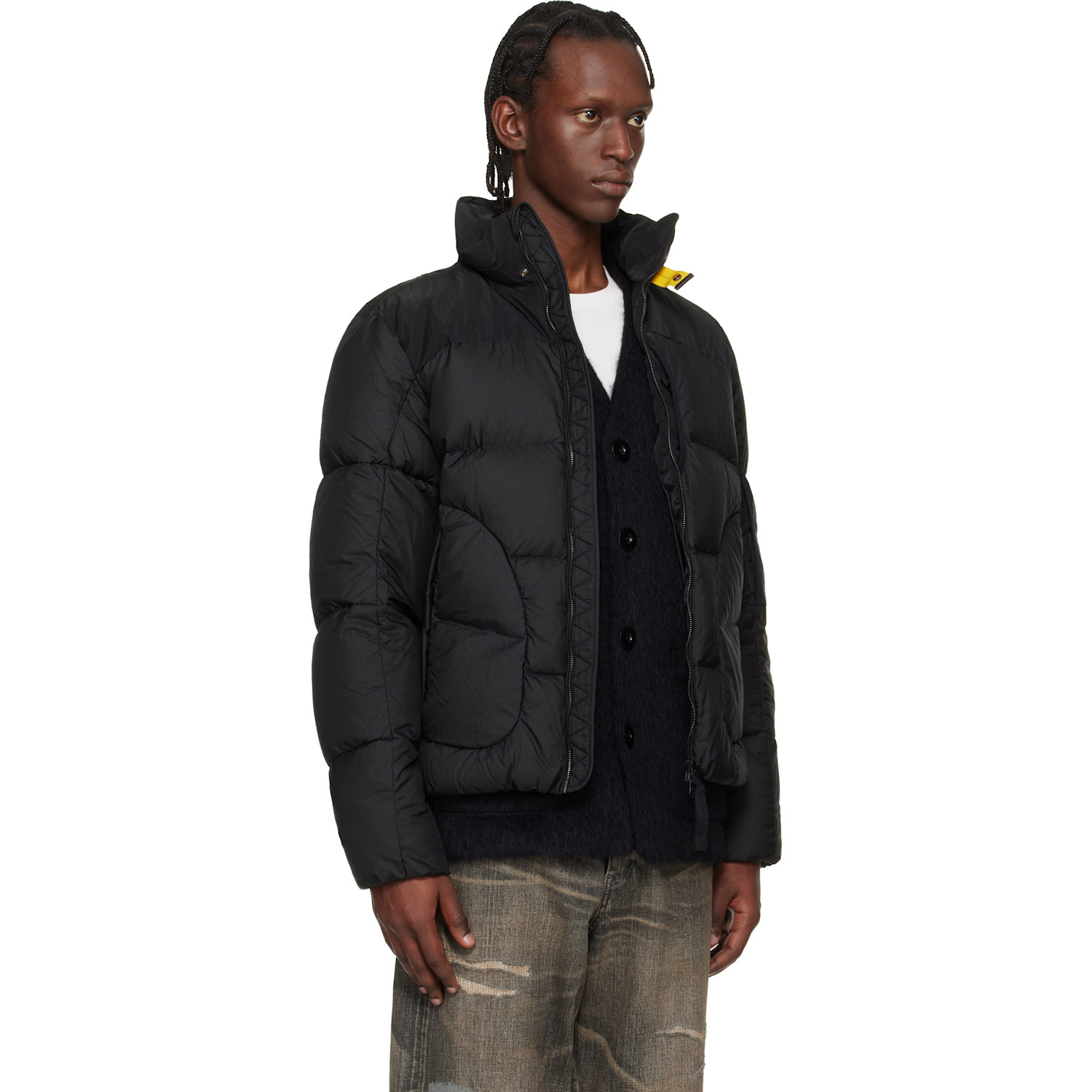  Parajumpers Black Yari Short Down Jacket 