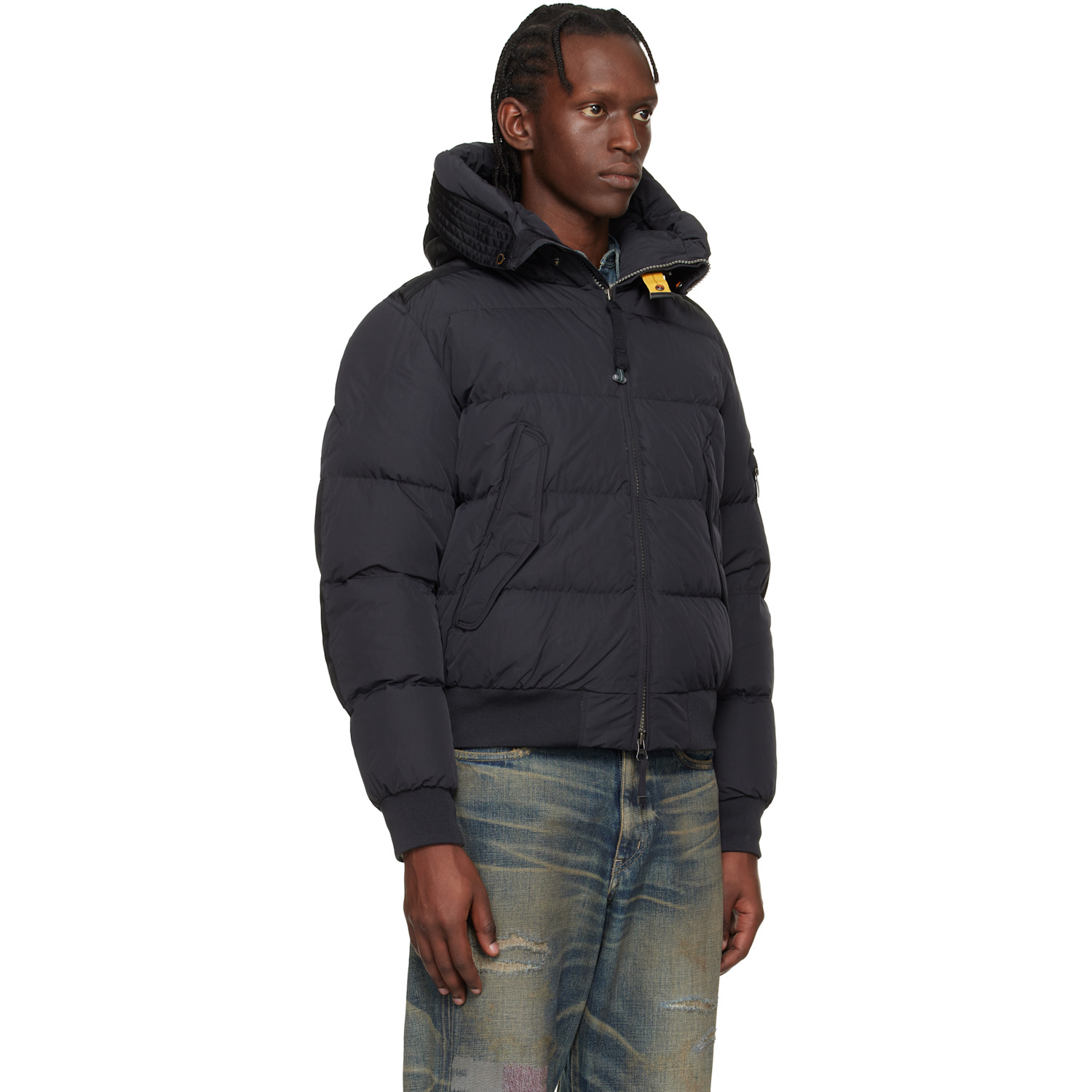  Parajumpers Black Wilmont Hooded Down Jacket 