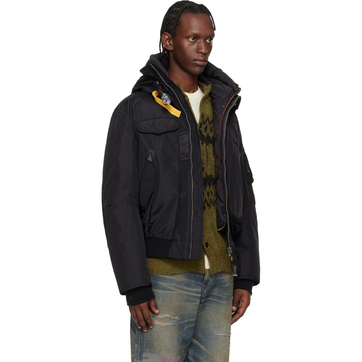  Parajumpers Black Gobi Hooded Down Jacket 