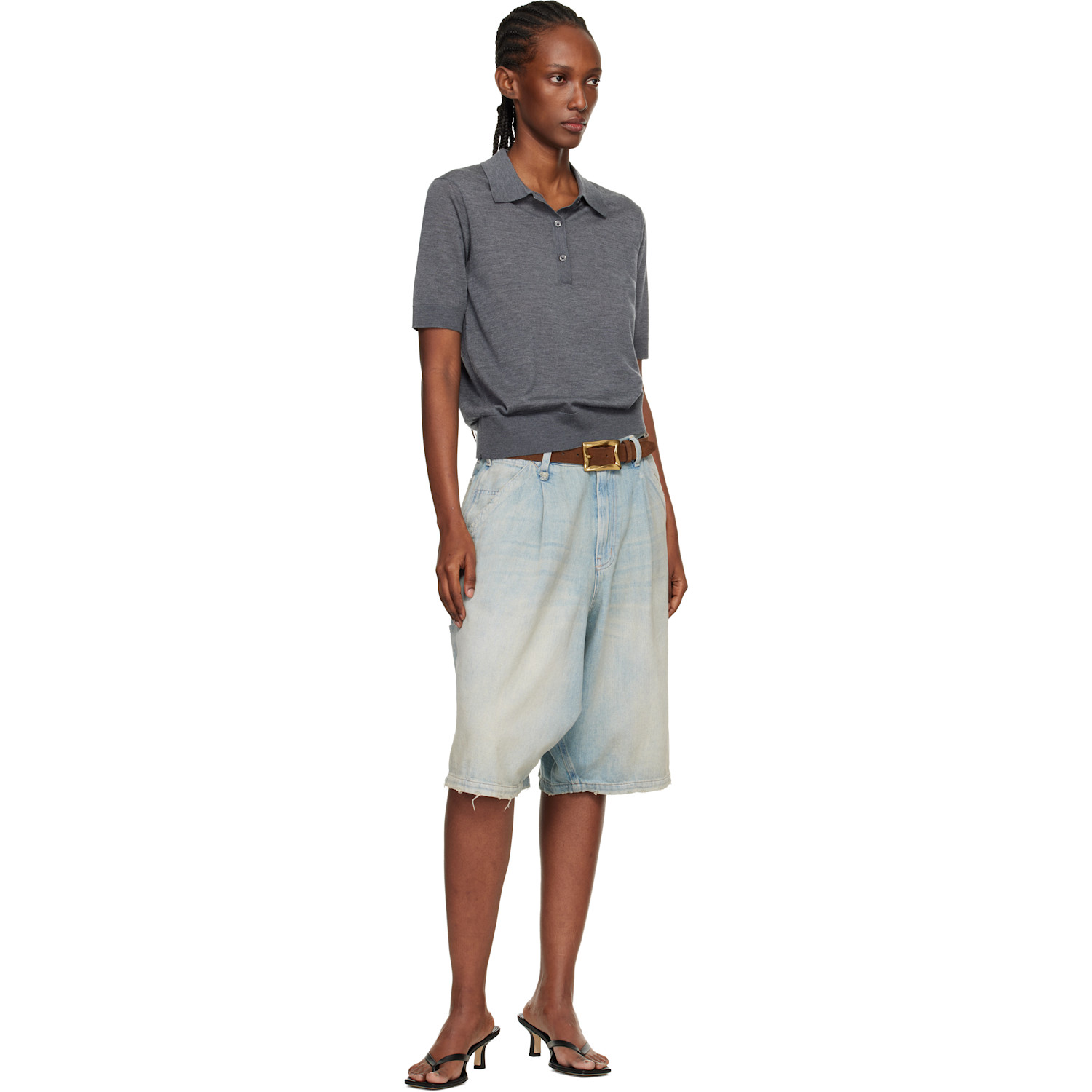  Rag & Bone Brown Waverly Suede Belt 
