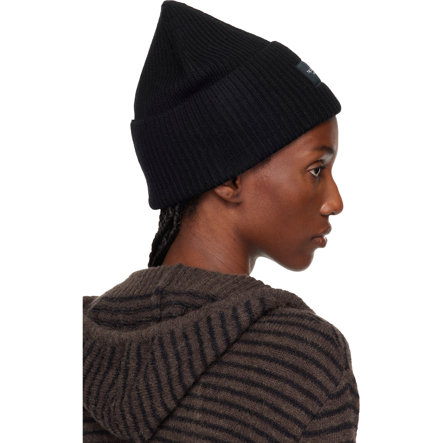  Rag & Bone Black Blake Wool Beanie 