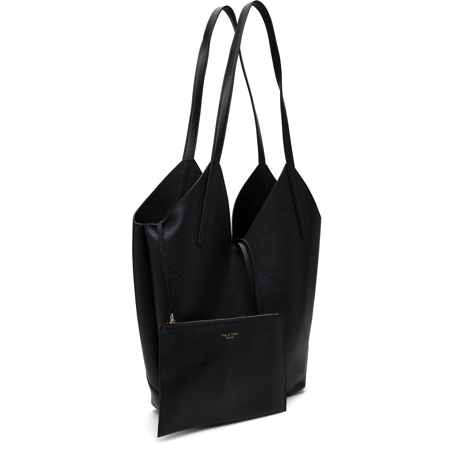  Rag & Bone Black Alix Leather Tote 