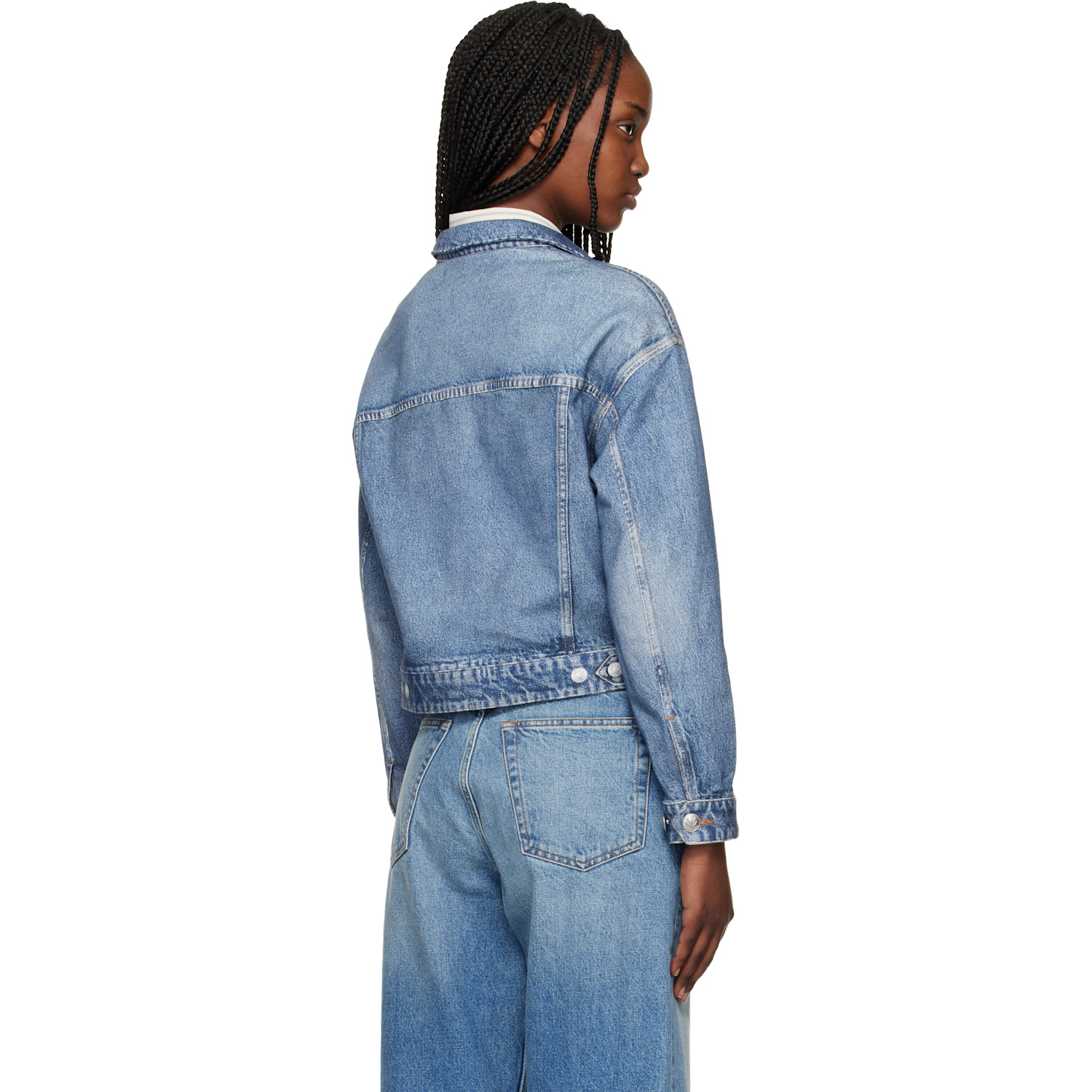  Rag & Bone Blue Miramar Trucker Jacket 