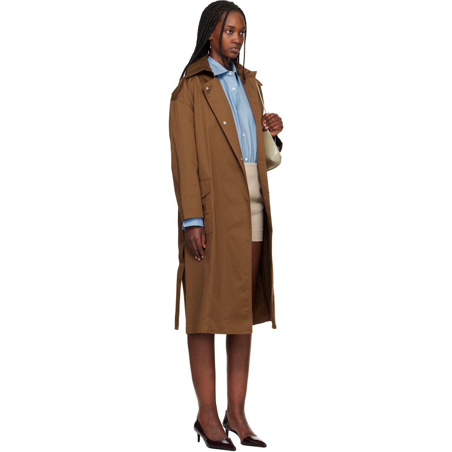  Rag & Bone Tan Rue Cotton Trench Coat 