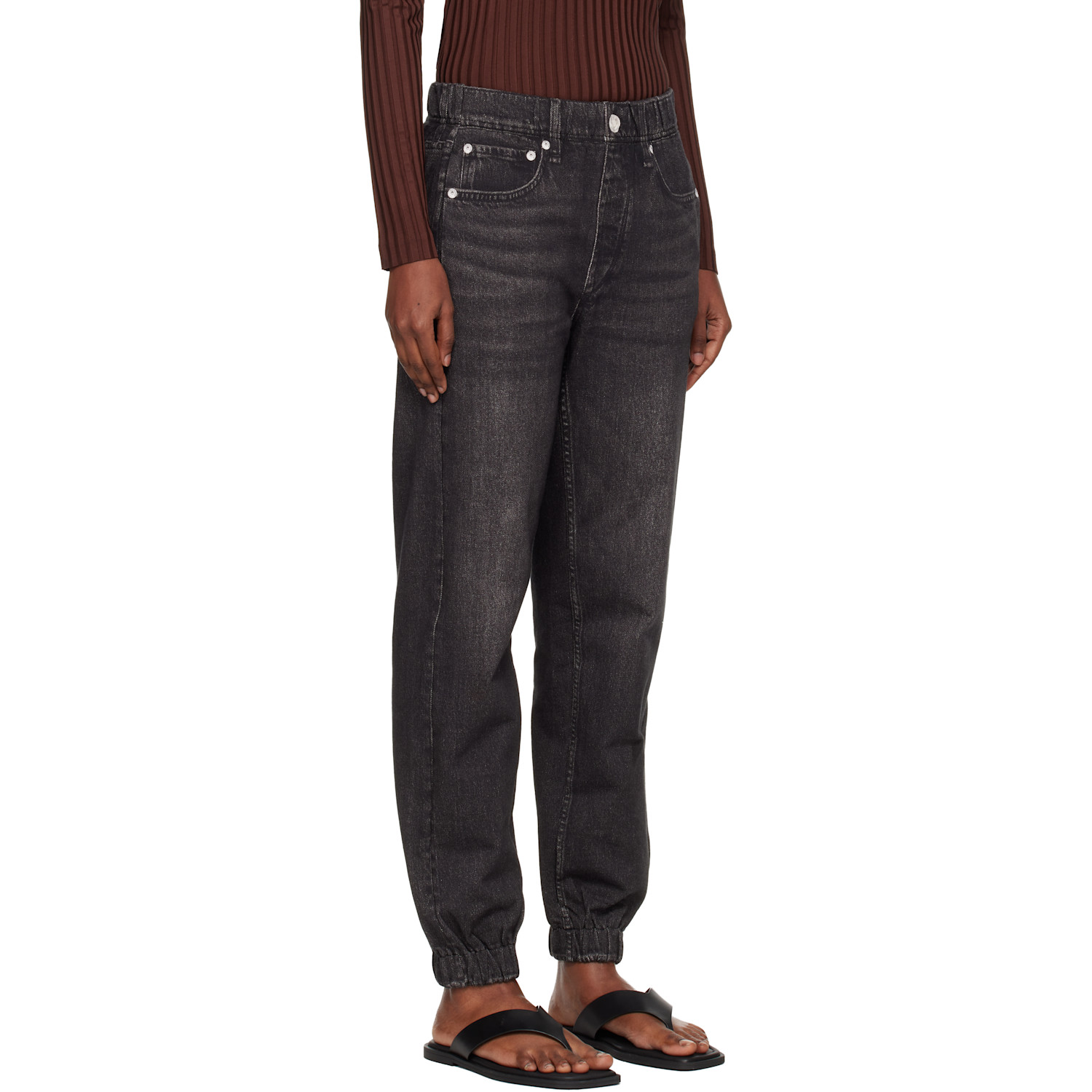  Rag & Bone Black Rb Miramar Jogger Jeans 