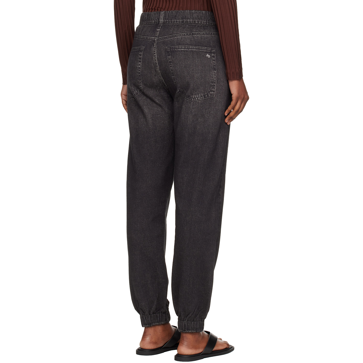  Rag & Bone Black Rb Miramar Jogger Jeans 