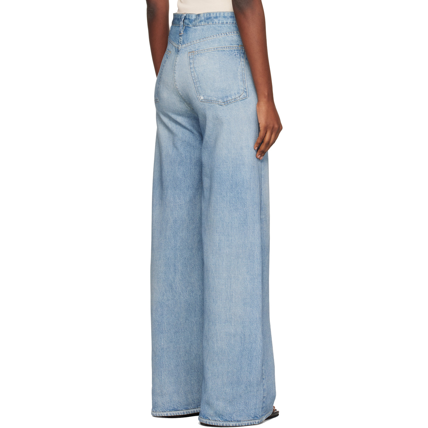  Rag & Bone Blue Rb Miramar Sofie Wide-leg Jeans 