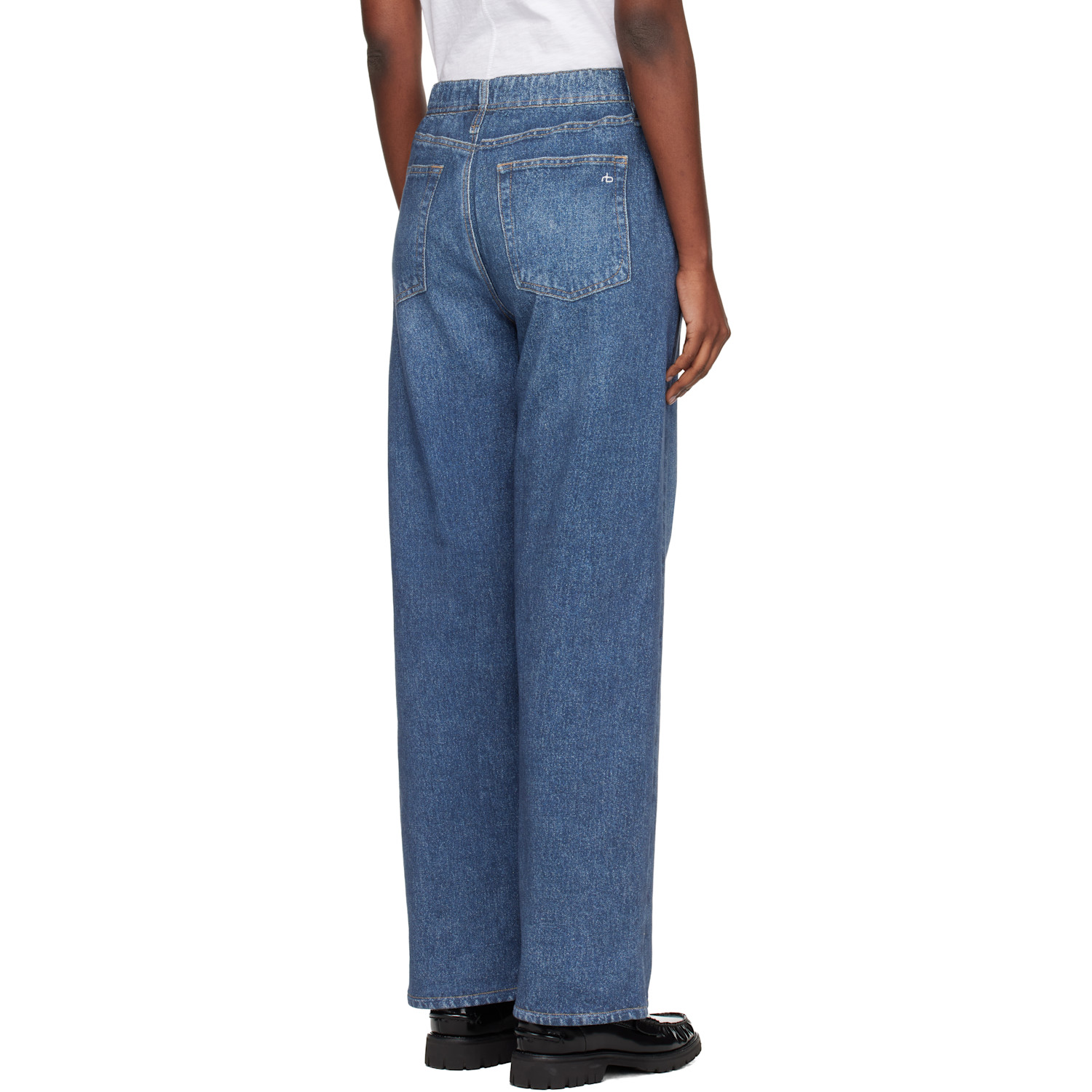  Rag & Bone Blue Rb Miramar Wide-leg Jeans 