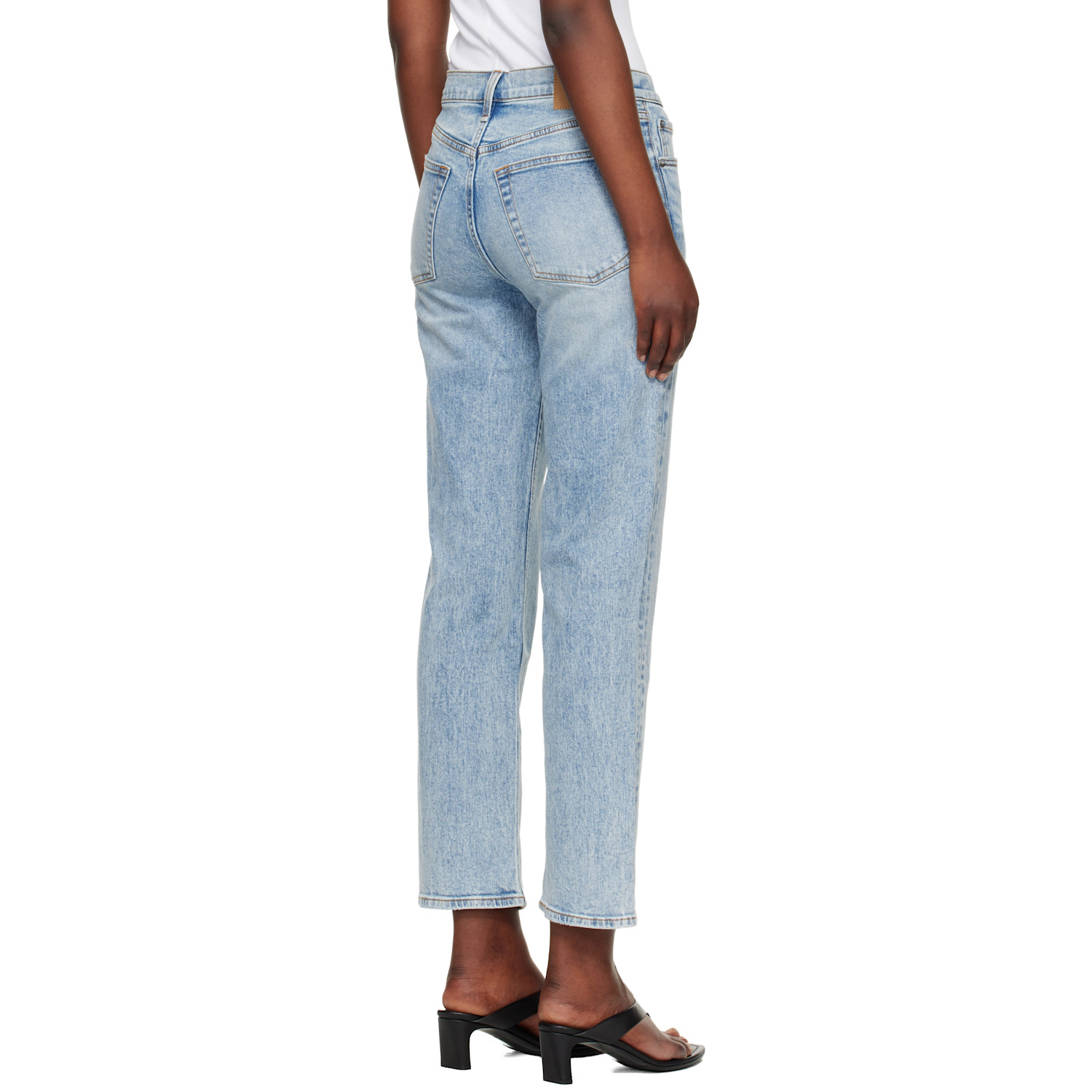  Rag & Bone Blue Harlow Ankle Straight Jeans 