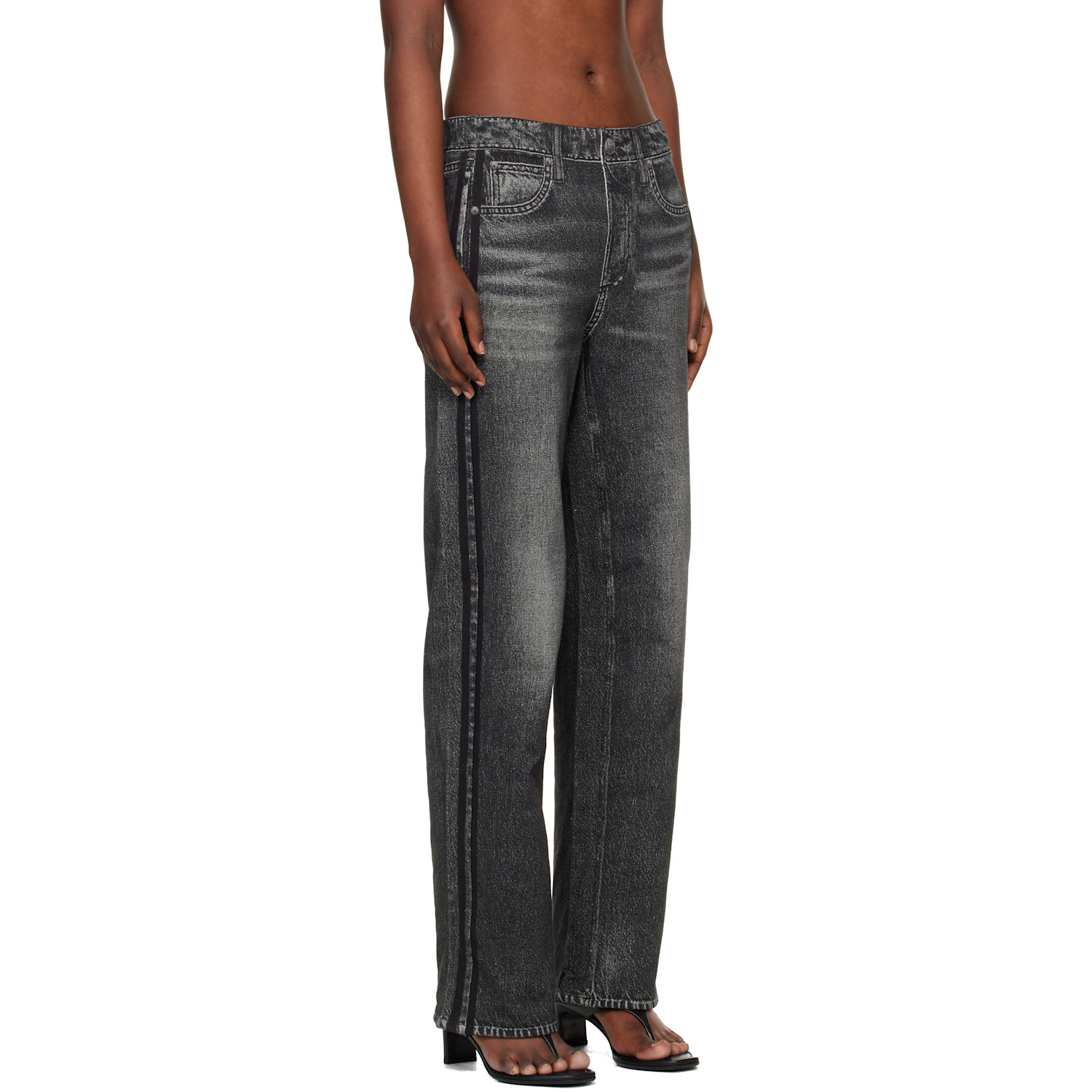 Rag & Bone Black Miramar Wide-leg Track Pants 