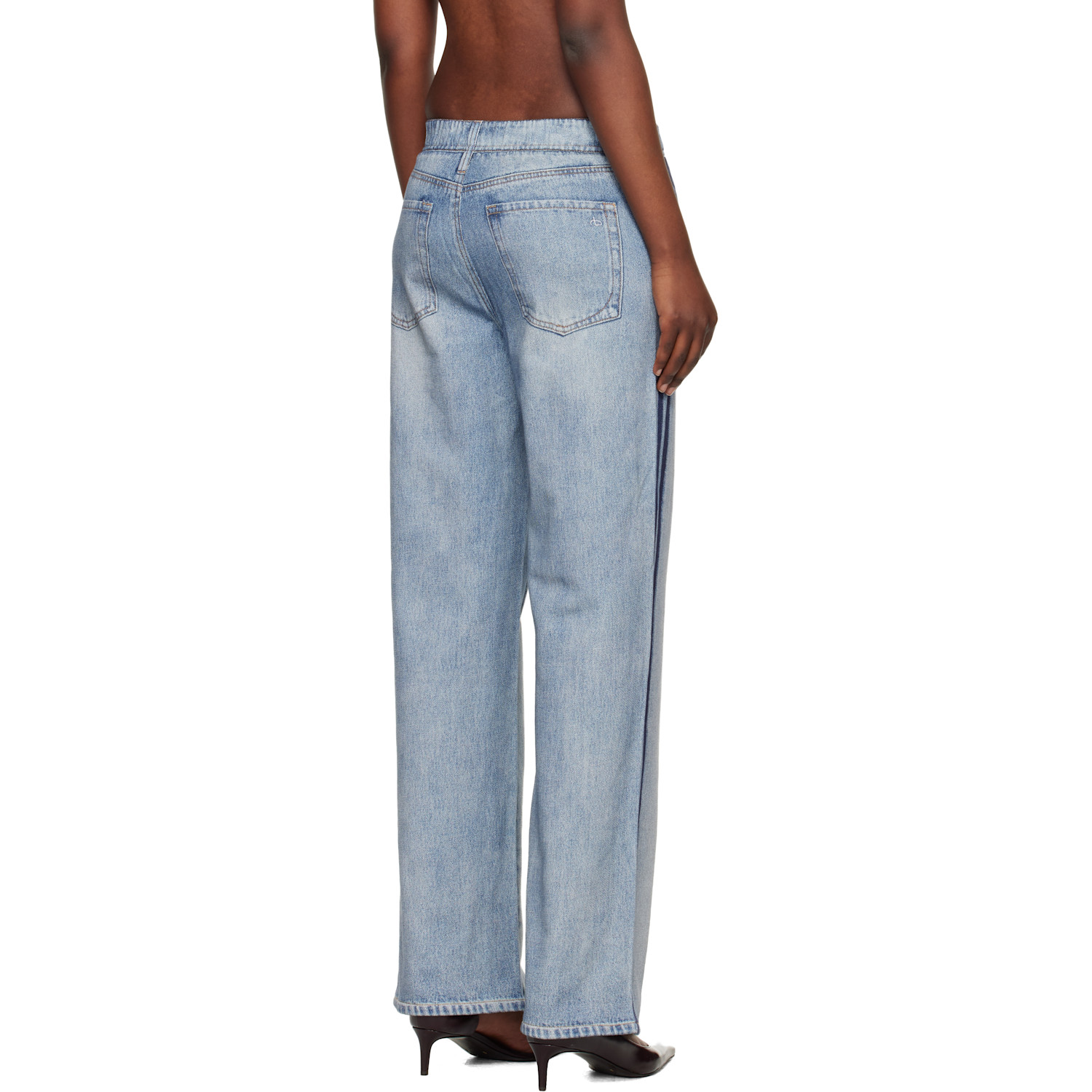  Rag & Bone Blue Miramar Wide-leg Track Pants 