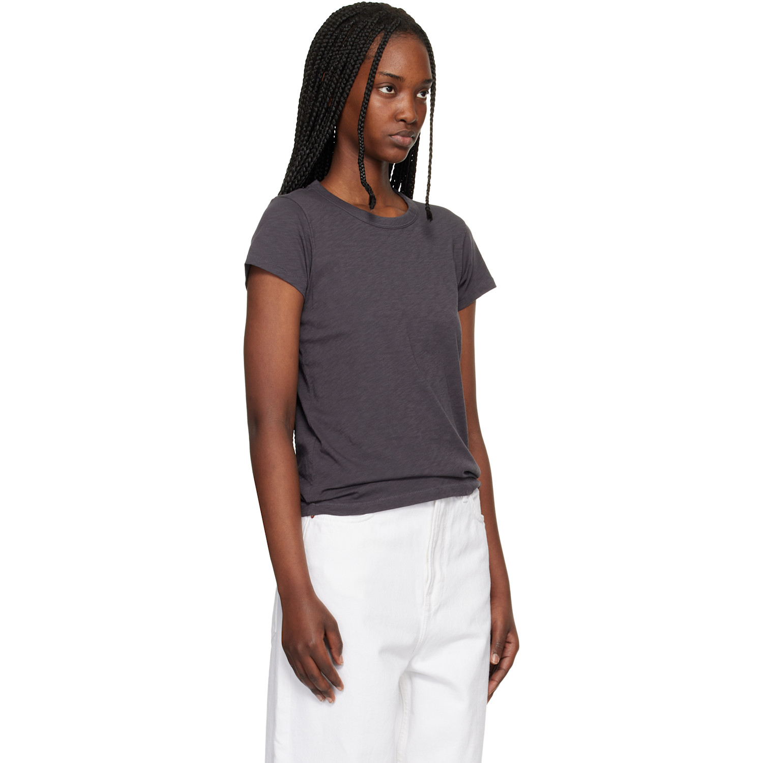  Rag & Bone Gray 'the Slub' T-shirt 