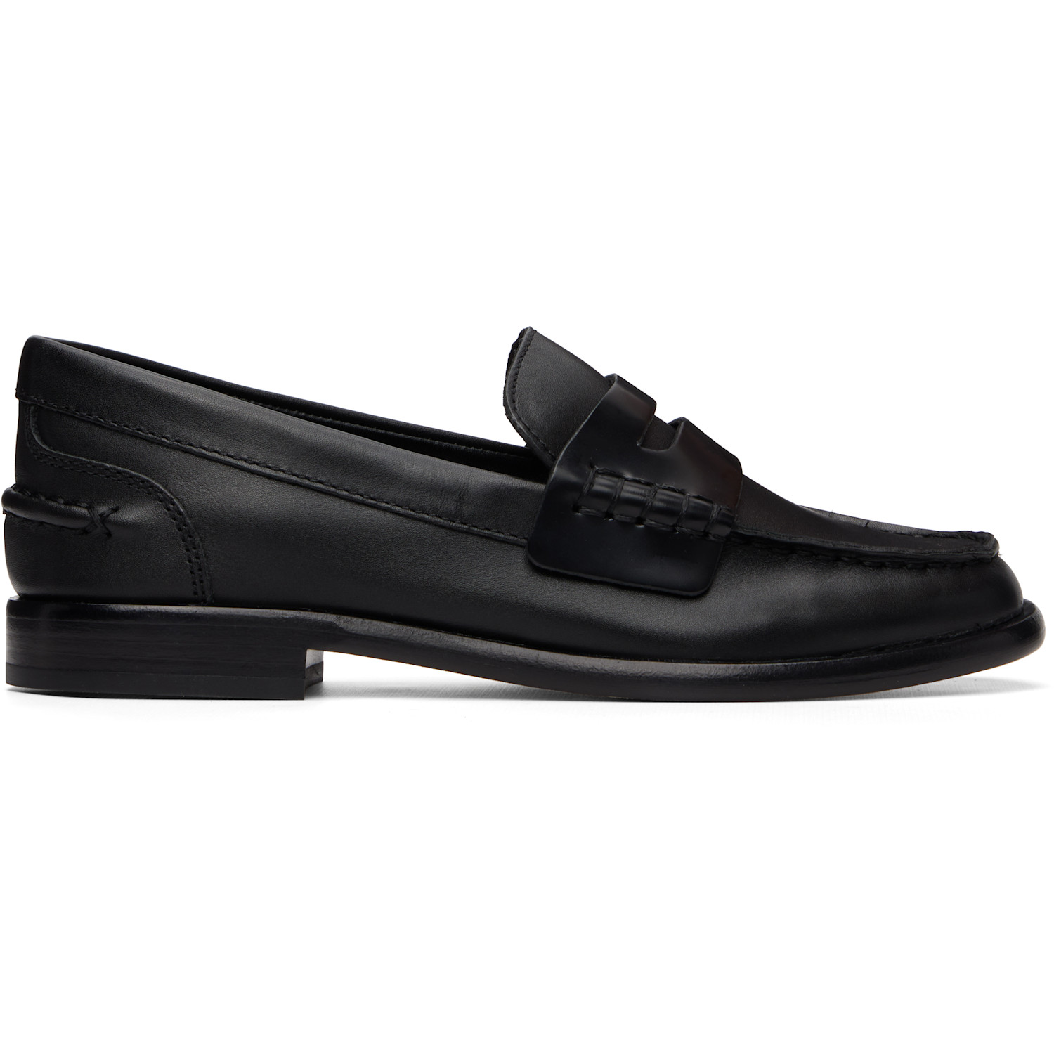 rag & bone Black Carter Leather Loafers