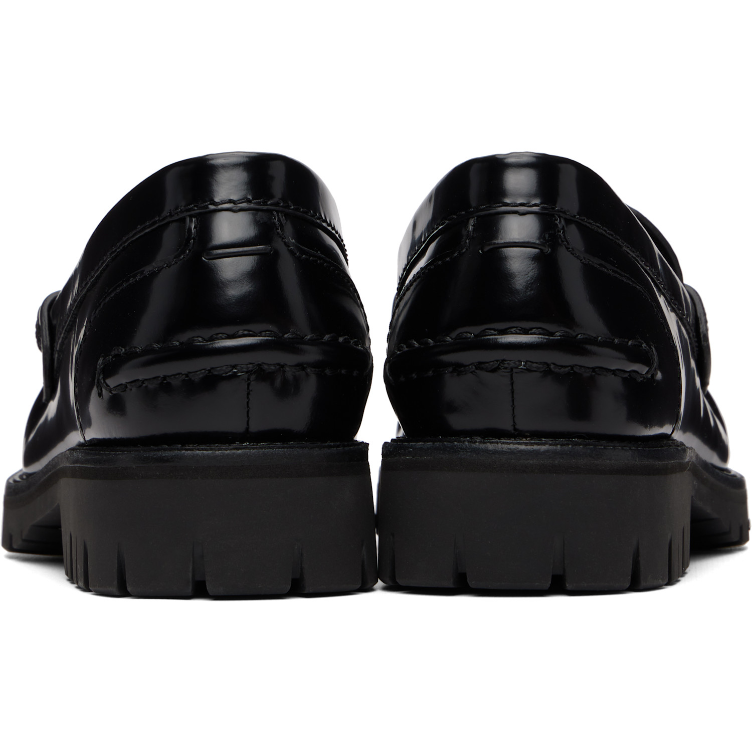  Rag & Bone Black Corey Leather Loafers 
