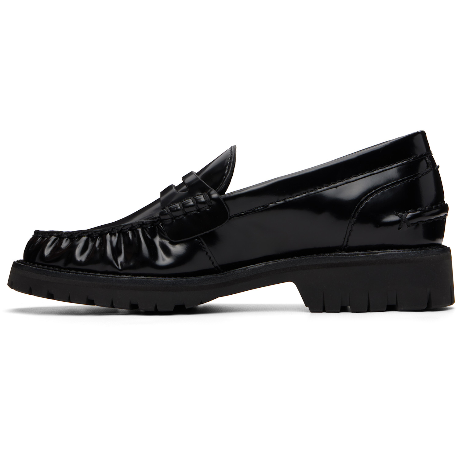  Rag & Bone Black Corey Leather Loafers 
