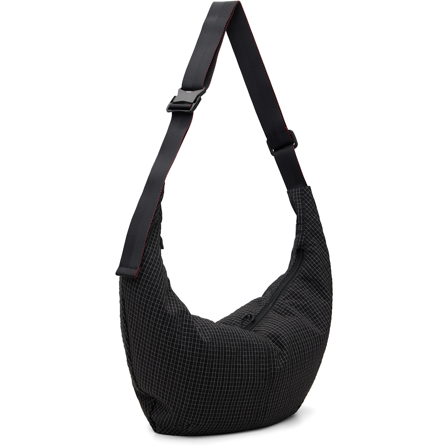  Comme Des Garçons Homme Black Grid Check Pattern Bag 