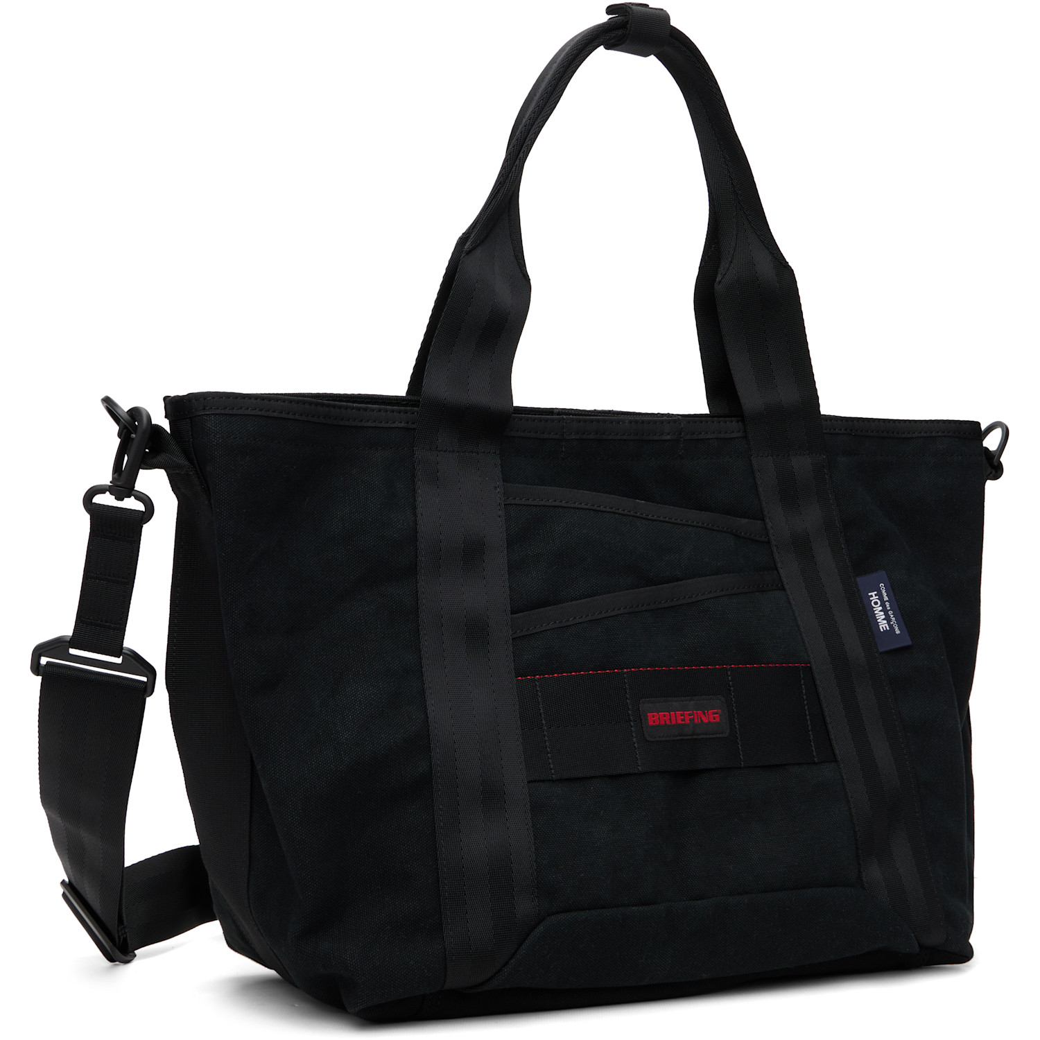 Comme Des Garçons Homme Black Briefing Edition Bio Stone Treated Tote 