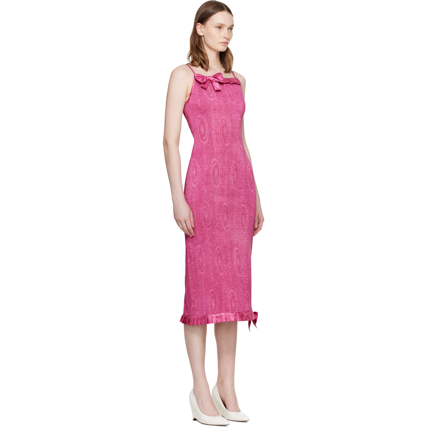  Super Yaya Pink Audrey Midi Dress 