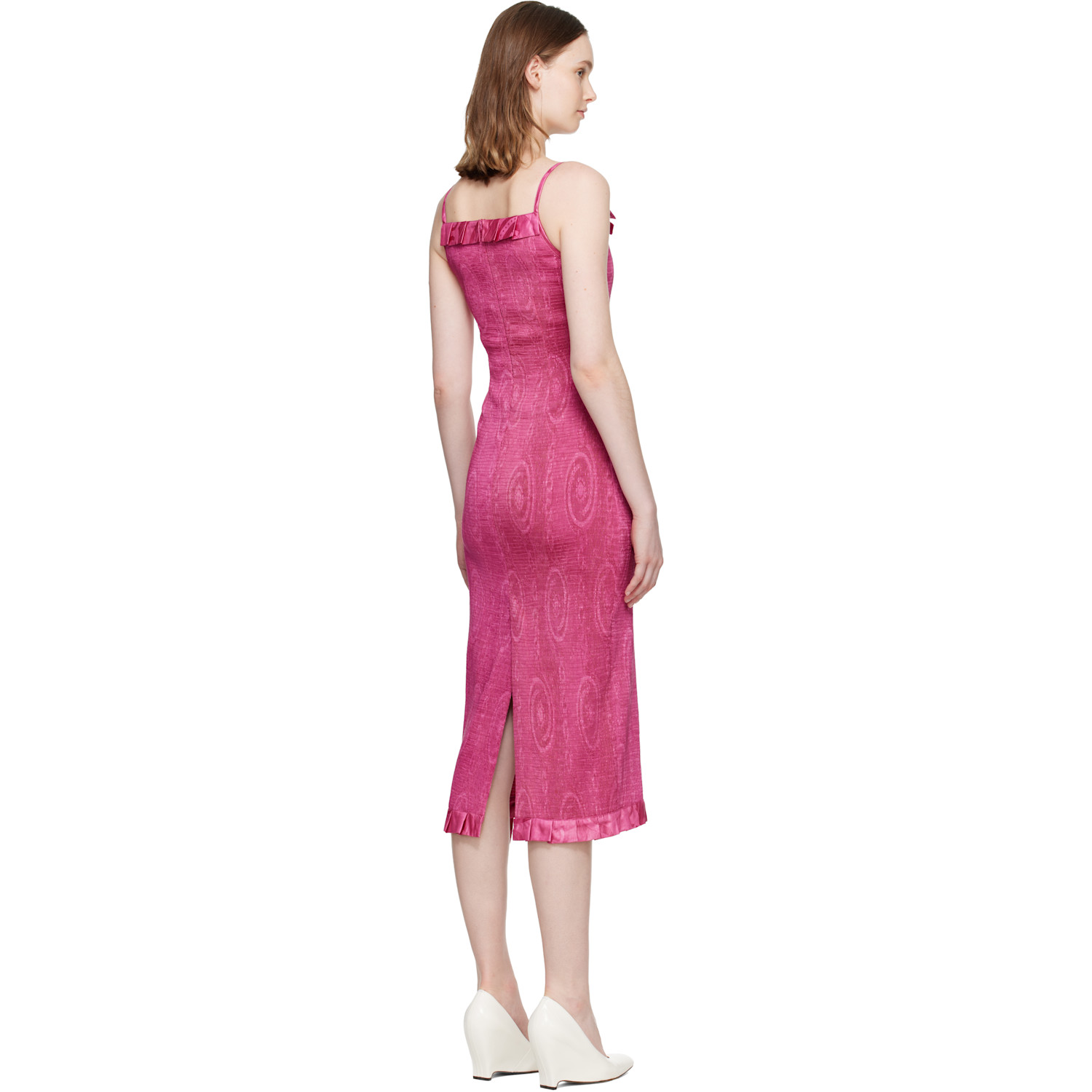  Super Yaya Pink Audrey Midi Dress 