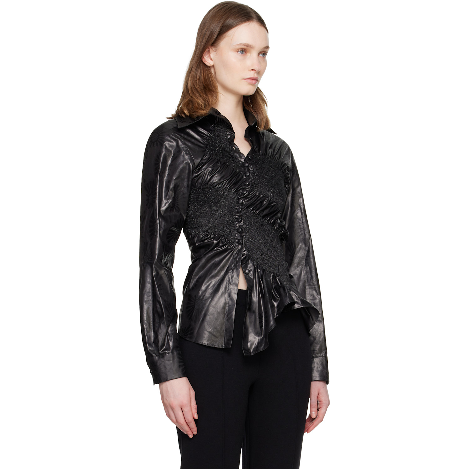  Super Yaya Black Twist Shirt 
