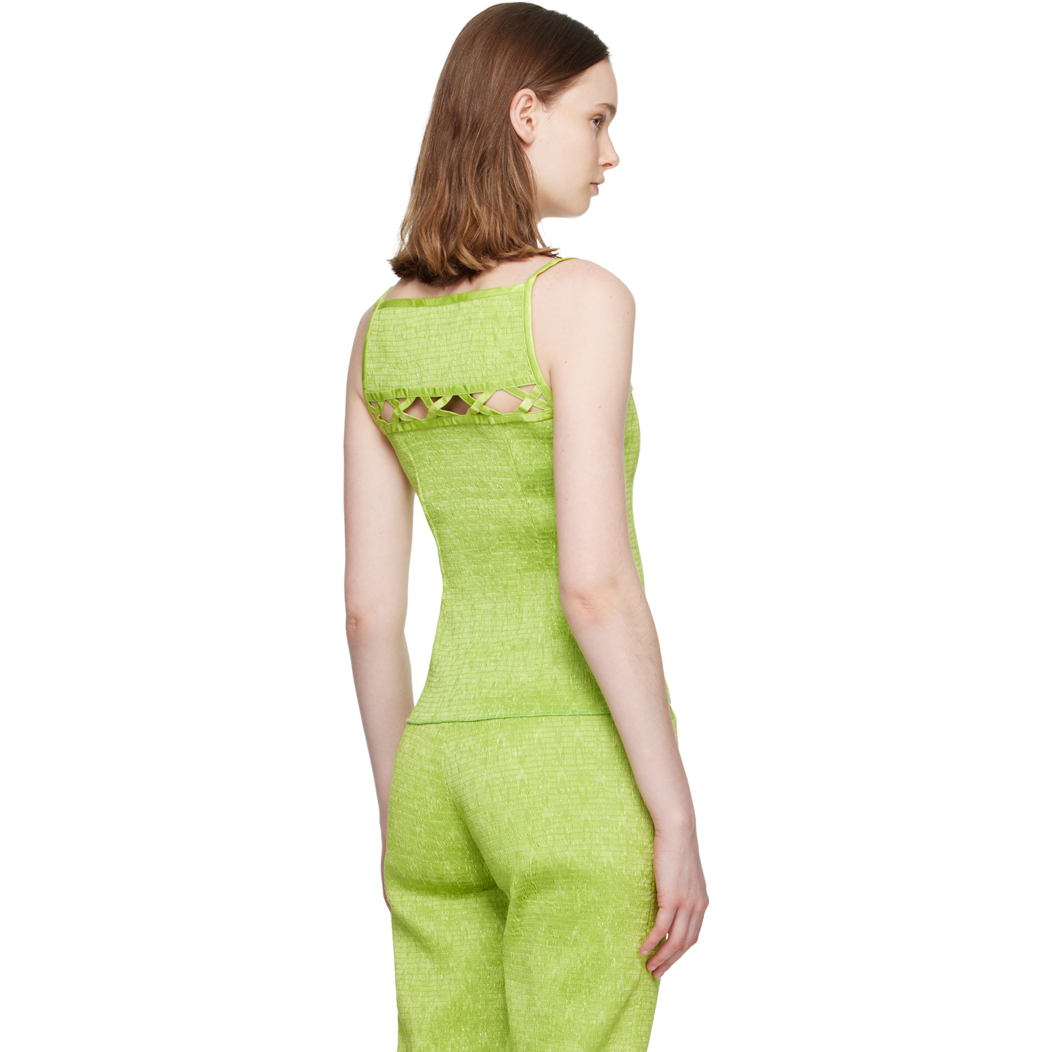  Super Yaya Green Lozanges Top 