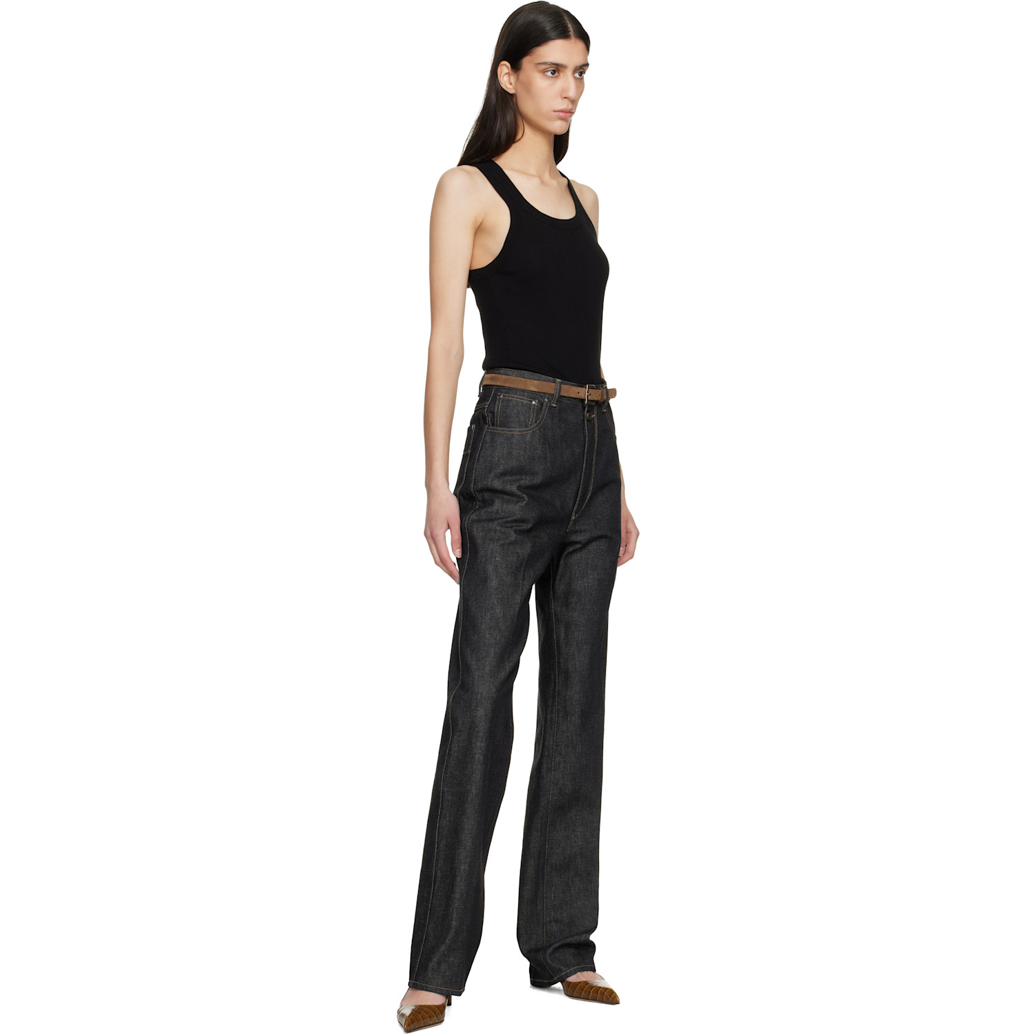  Tom Ford Brown Suede Calf Belt 